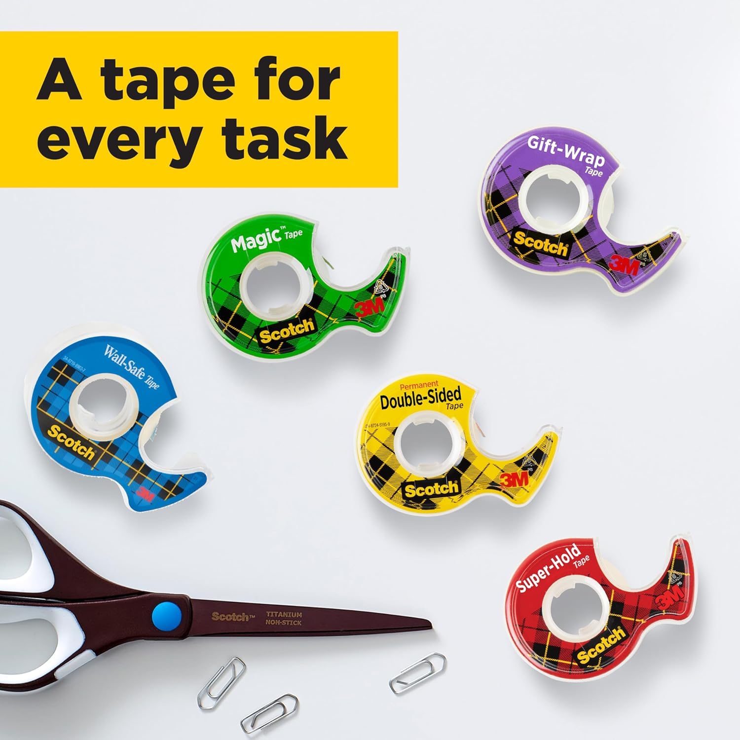 Scotch Magic Tape - Promo Pack with 2 Rolls on Dispenser + 1 FREE Roll | Invisible Matte Finish 8