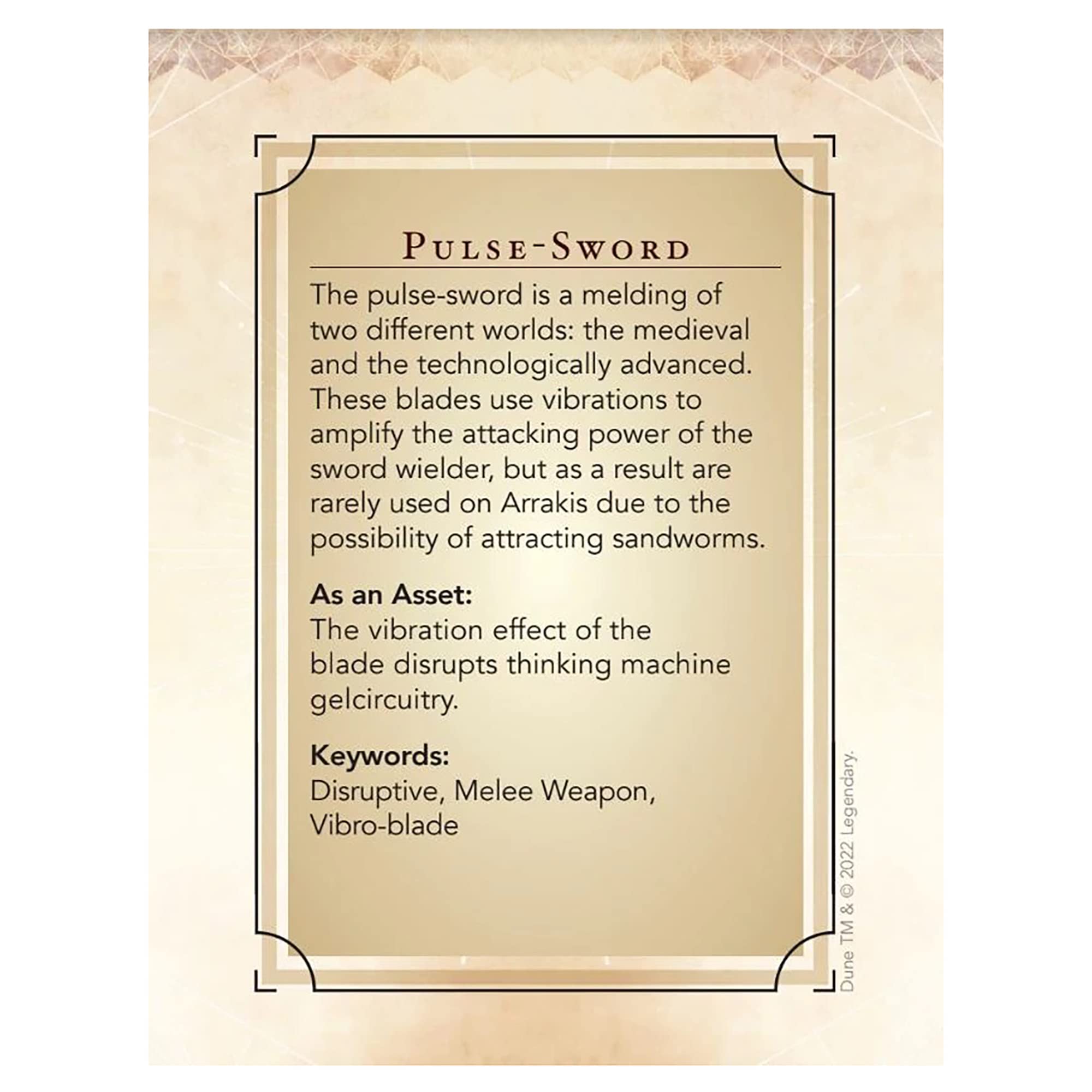 Modiphius Dune: Asset Cards - Agent Expansion Deck | 56 Cards | Adult 2