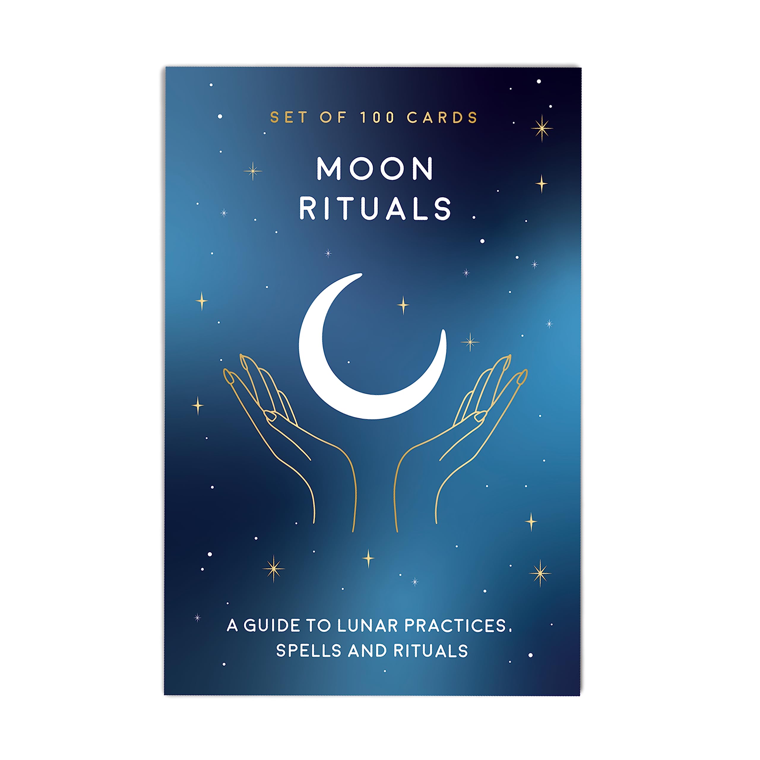 Gift Republic 100 Moon Ritual Cards for Self Care, Spells, and Affirmations