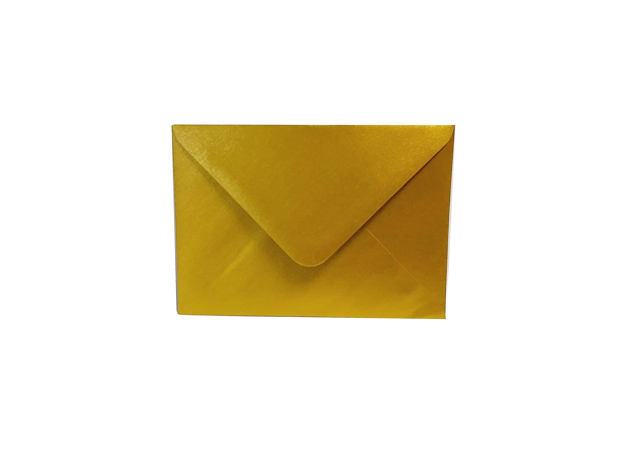 Craft UK Centura Pearl C6 Gold Envelopes (50 Pack) - Pearlescent Finish | Made in UK