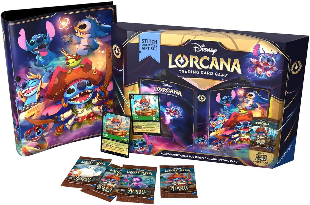 Ravensburger Disney Lorcana Azure Sea Stitch Collector Gift Set Trading Cards (11098435)