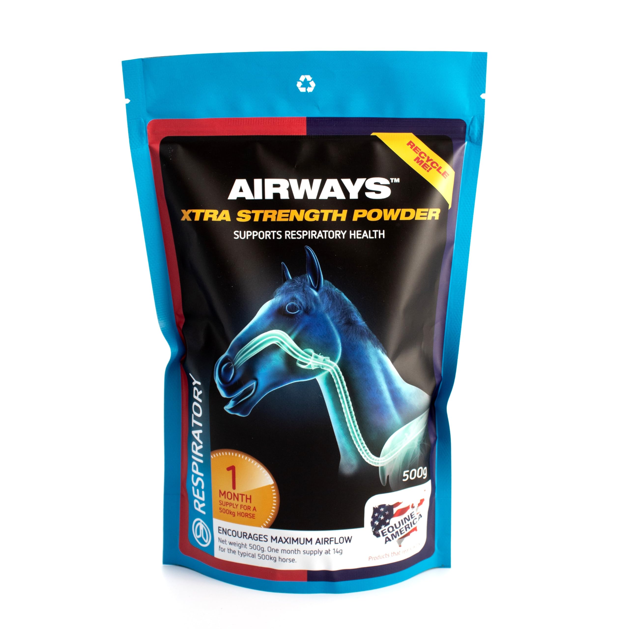 Equine America Airways Xtra Strength Premium Supplement for Horses & Ponies | 500 g