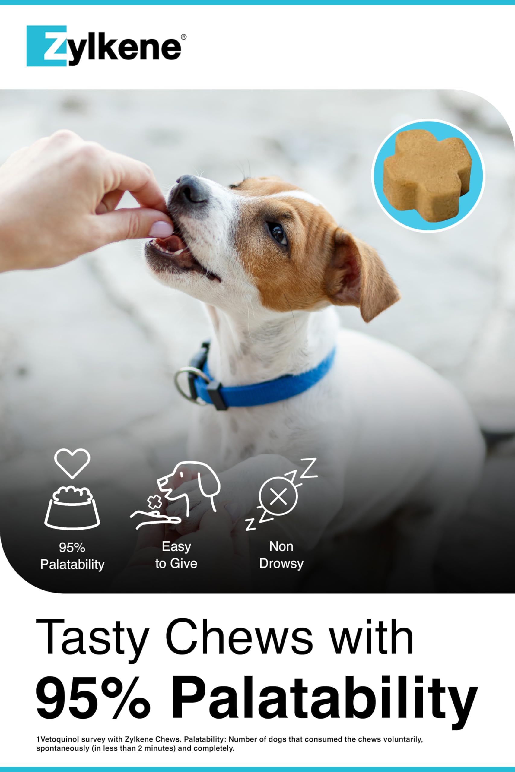 Zylkene Calming Chews for Small Dogs up to 10kg - 14 Chews | Promotes Relaxation 6