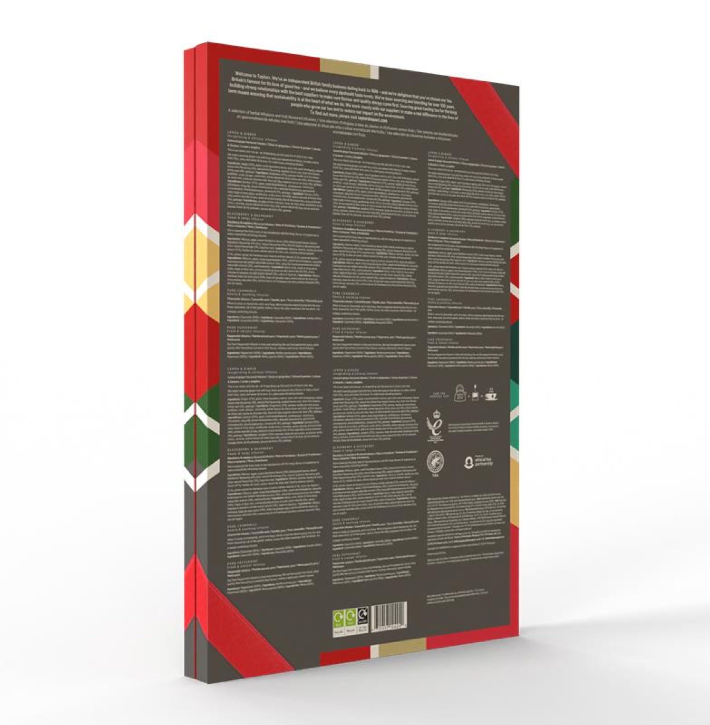 Taylors of Harrogate Assorted Speciality Teas Advent Calendar 2025 - 24 Flavours with 48 Tea Bags