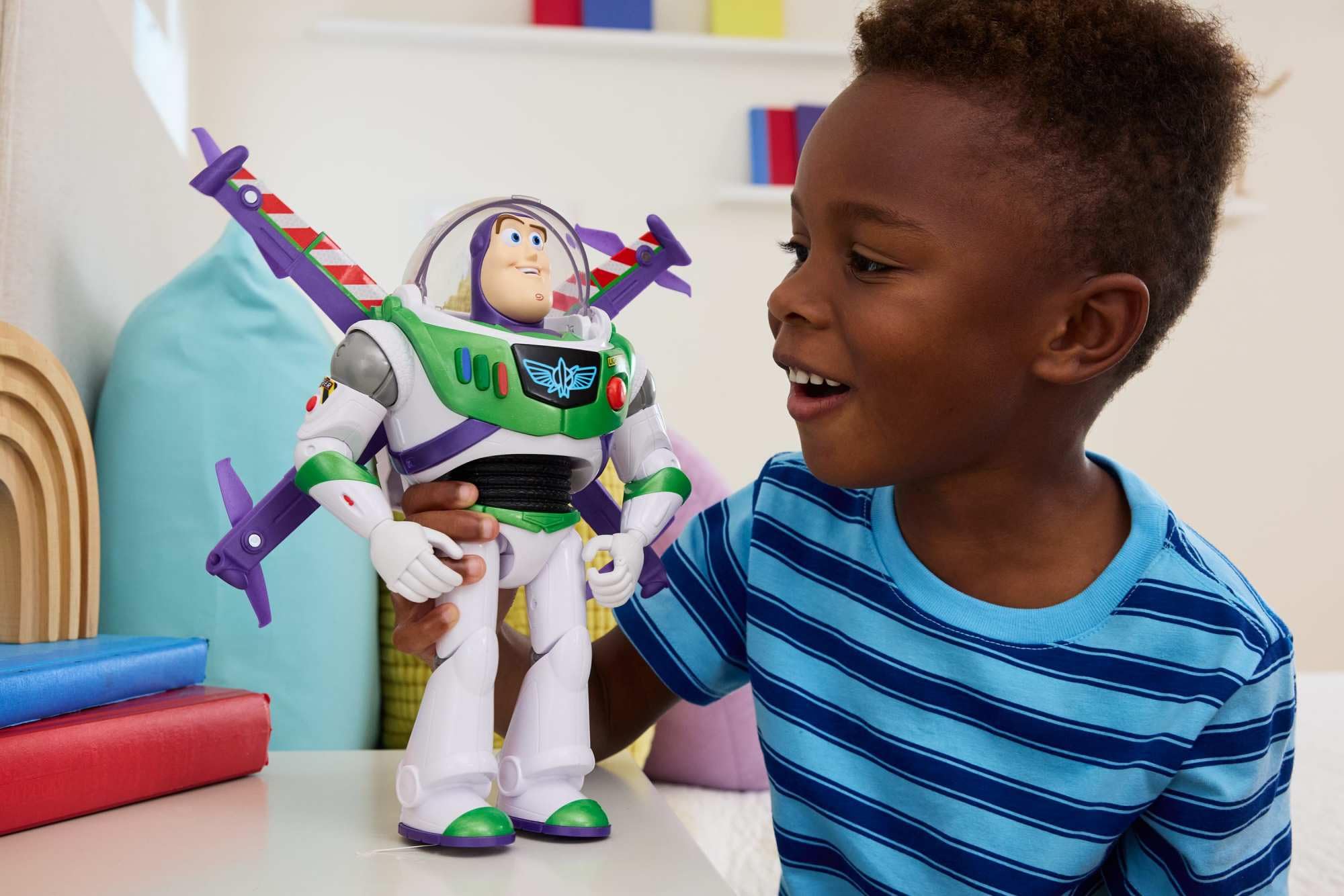 Mattel Toy Story 5 Buzz Lightyear Action Figure - 12" Flight Mode Hi-Tech | 35+ Sounds & Phrases | Ages 3+ 2