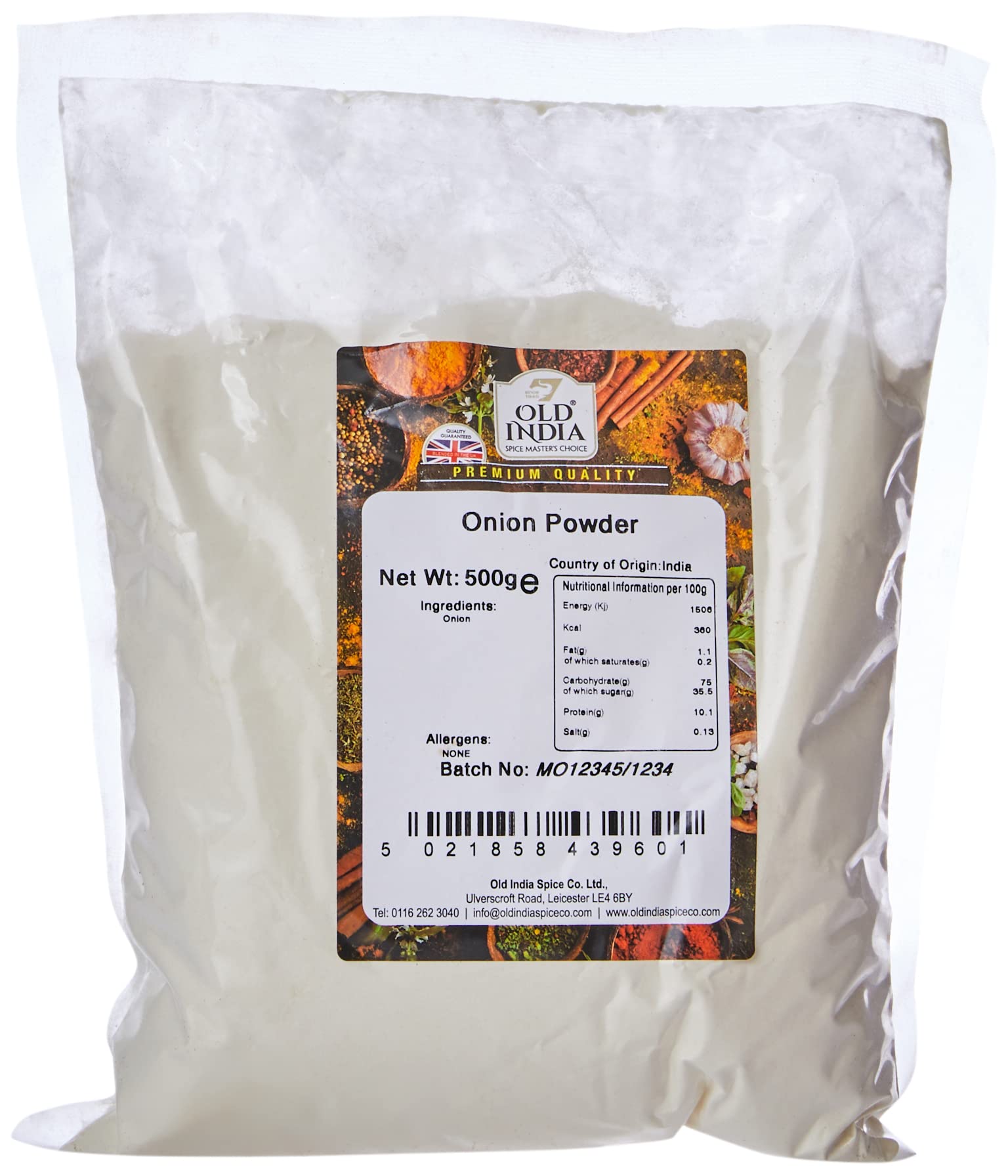 Old India Onion Powder - 100% Natural & Additive Free | 500g Pack 1