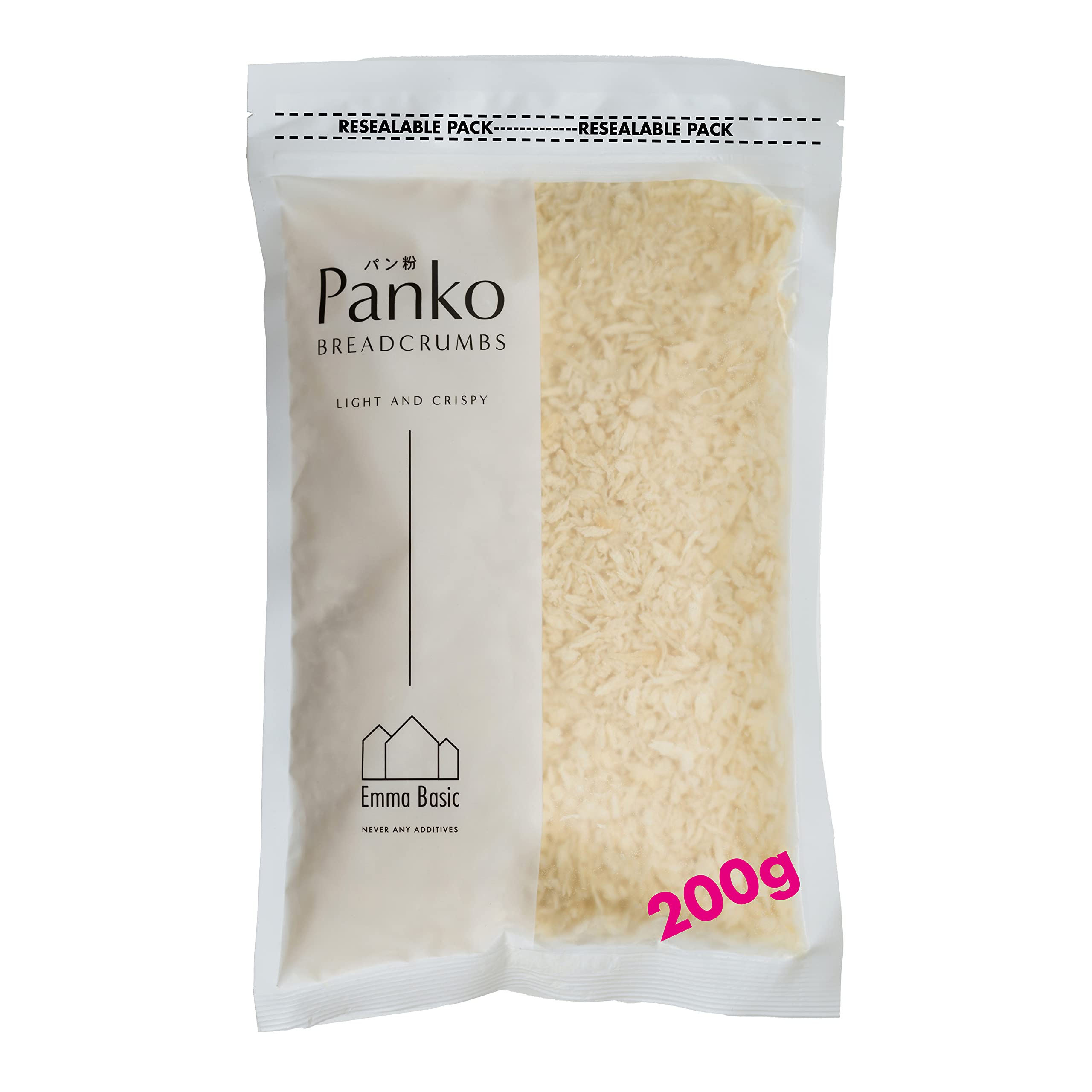 Emma Basic Panko Breadcrumbs - Super Premium Long Needle Shape | 200g Bag