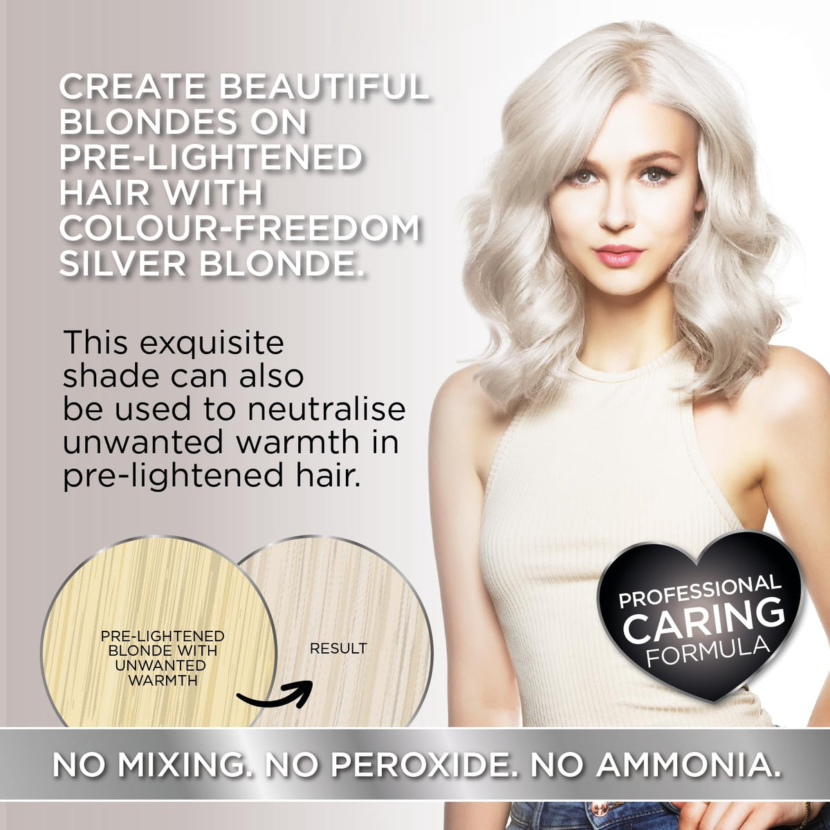 Knight & Wilson Colour Freedom Gloss Pro Silver Blonde Semi-Permanent Hair Colour - 150ml