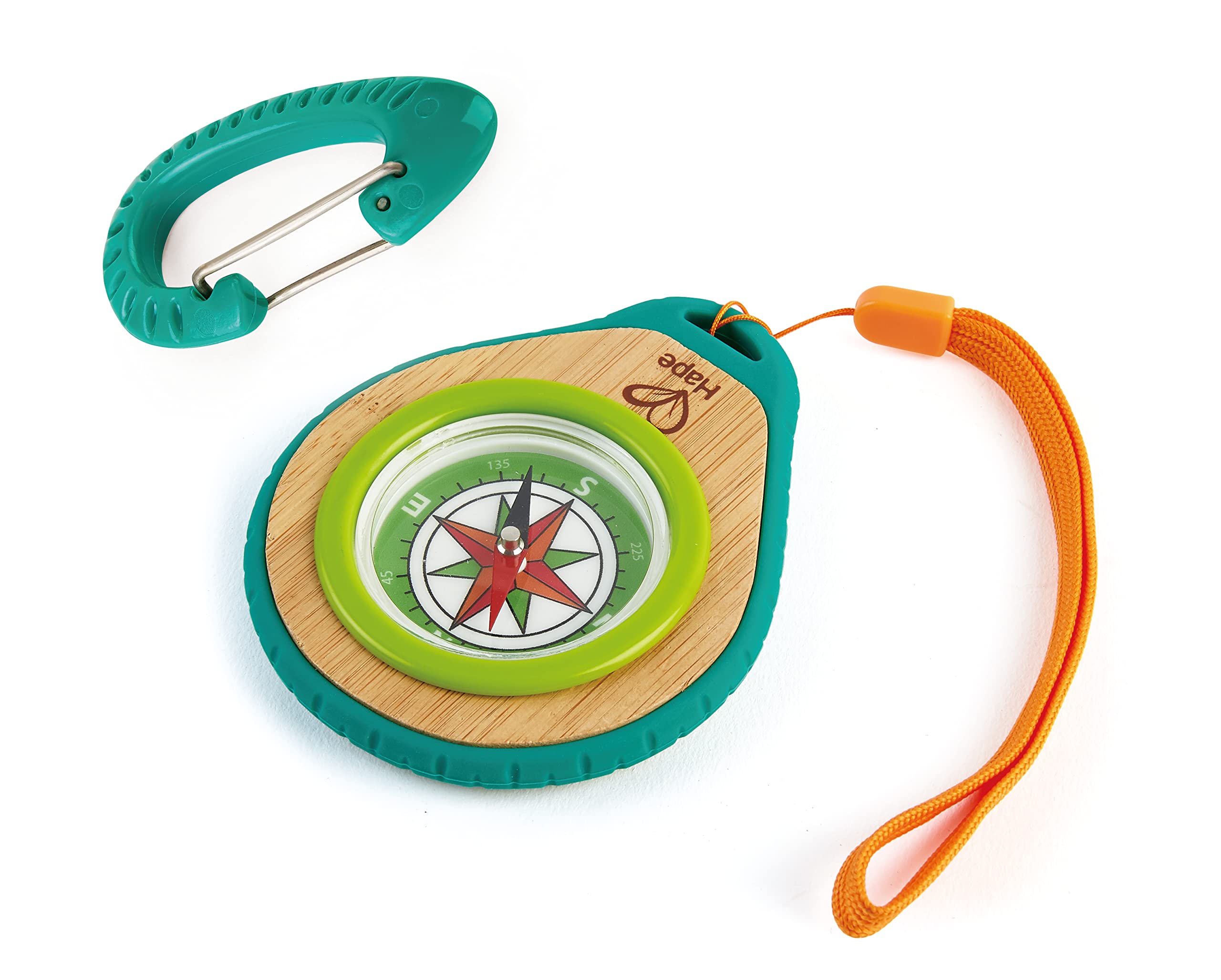 Hape Compass Set - Sustainable Bamboo Outdoor Toy for Navigation & Signaling | Ages 4+ 1
