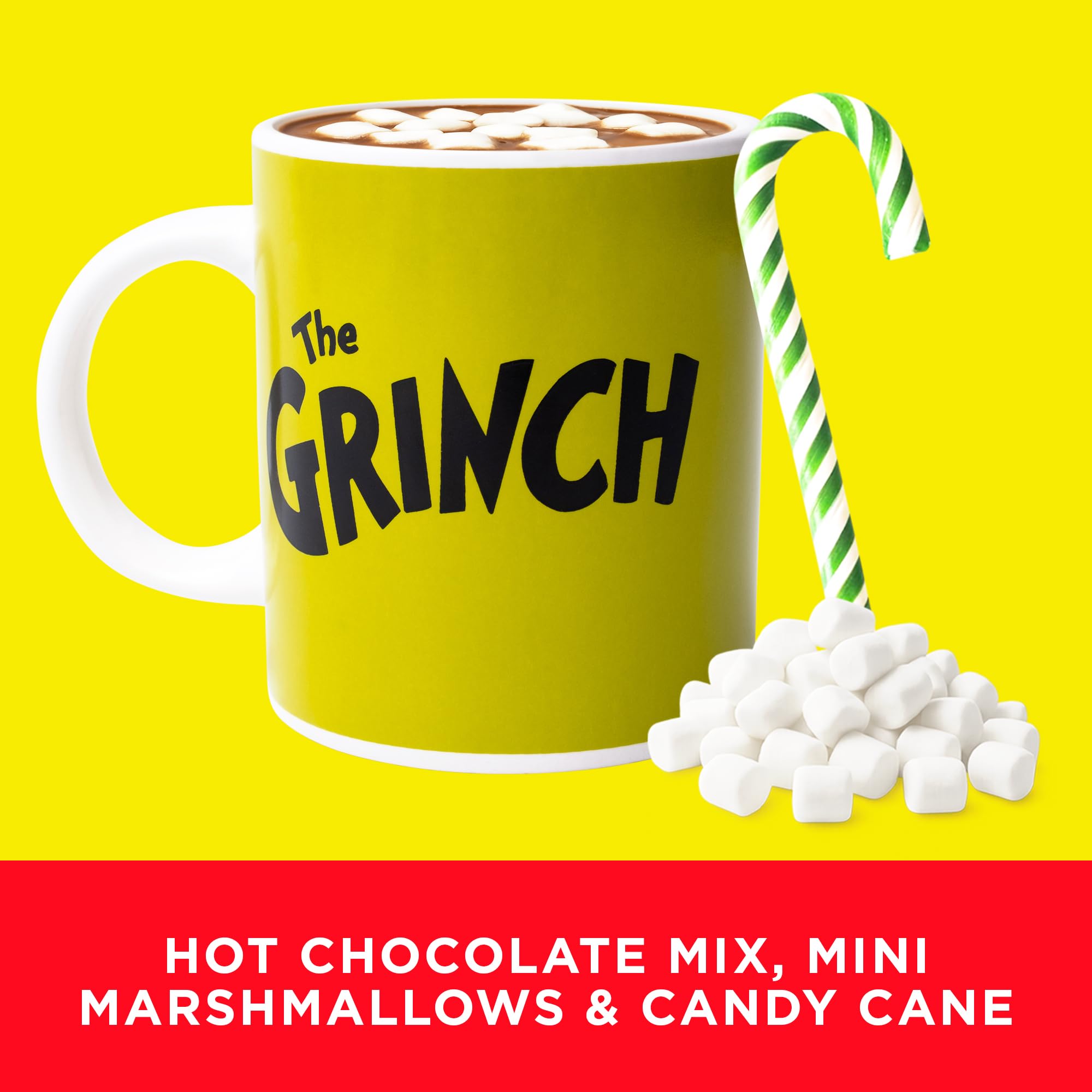 Grinch Hot Chocolate Gift Set with Mug and Socks - Hot Chocolate & Marshmallows 13