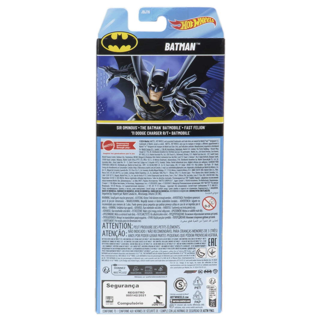 Hot Wheels Batman 5-Pack - 1:64 Scale Die-Cast Vehicles for Kids 3+