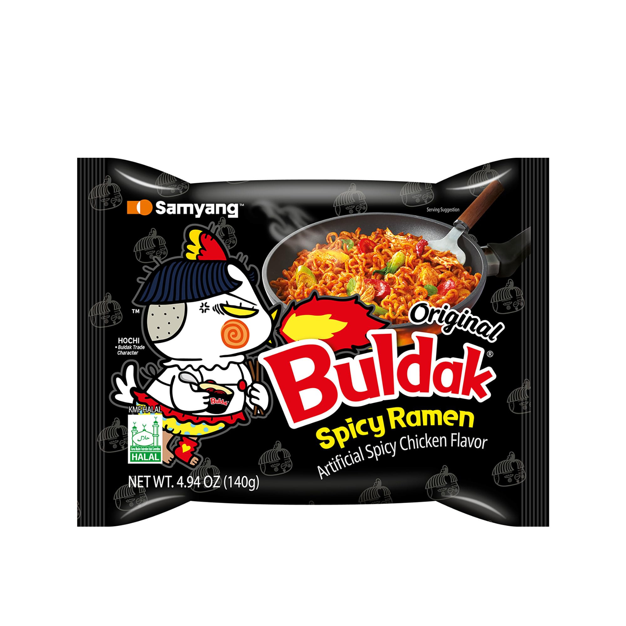 Samyang Buldak Original Hot Chicken Spicy Korean Instant Noodles - 5 x 140g 7