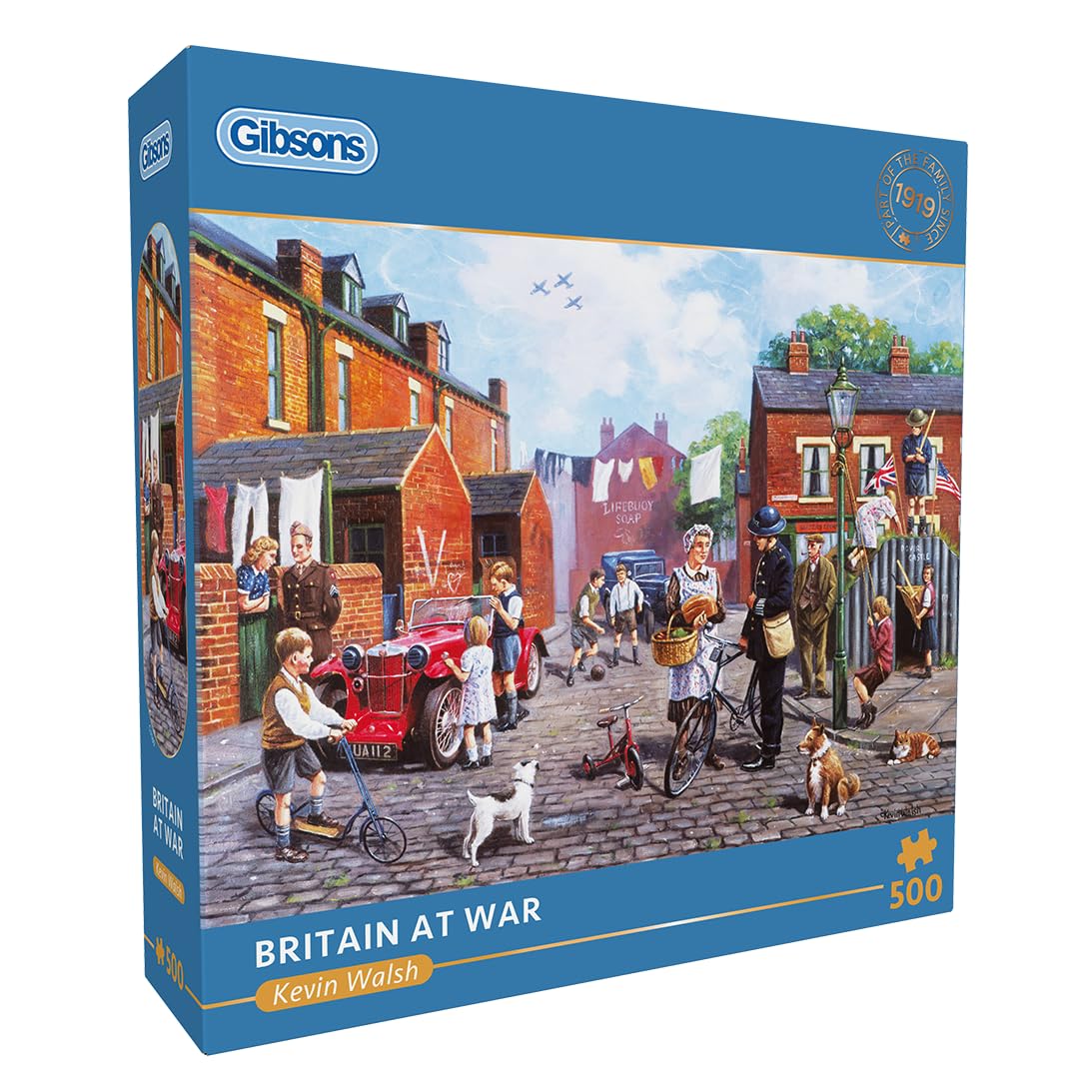 Gibsons Britain at War Jigsaw Puzzle - 500 Pieces, 48 x 34 cm | Recycled Board 1
