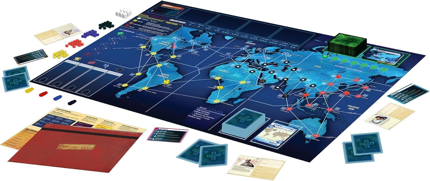 Z-Man Games Pandemic Legacy Season 1 Blue Edition Board Game | Cooperative Strategy | 2-4 Players | 60 Min