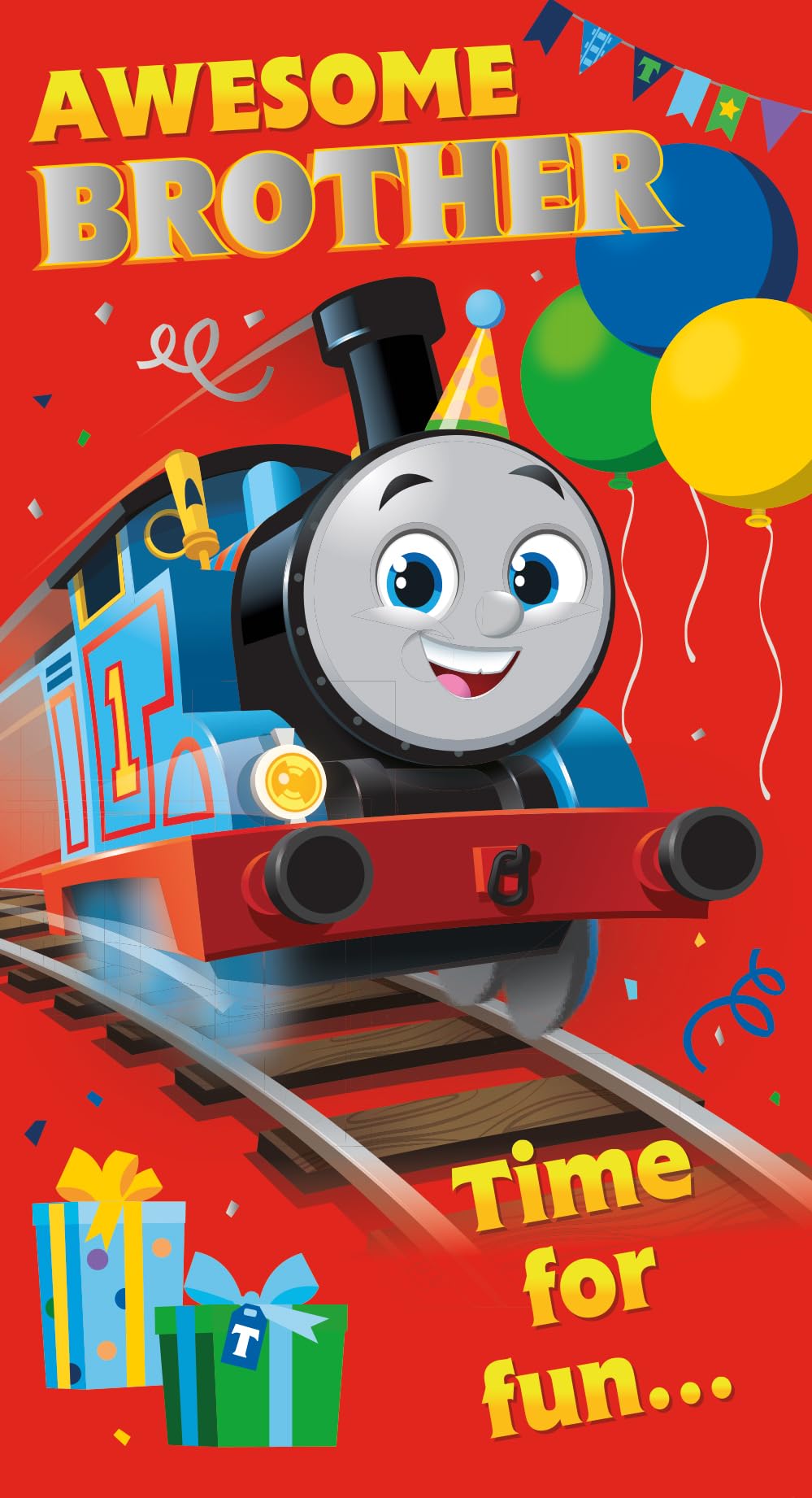 Danilo Promotions LTD Thomas & Friends Brother Birthday Card | A5 Size 1