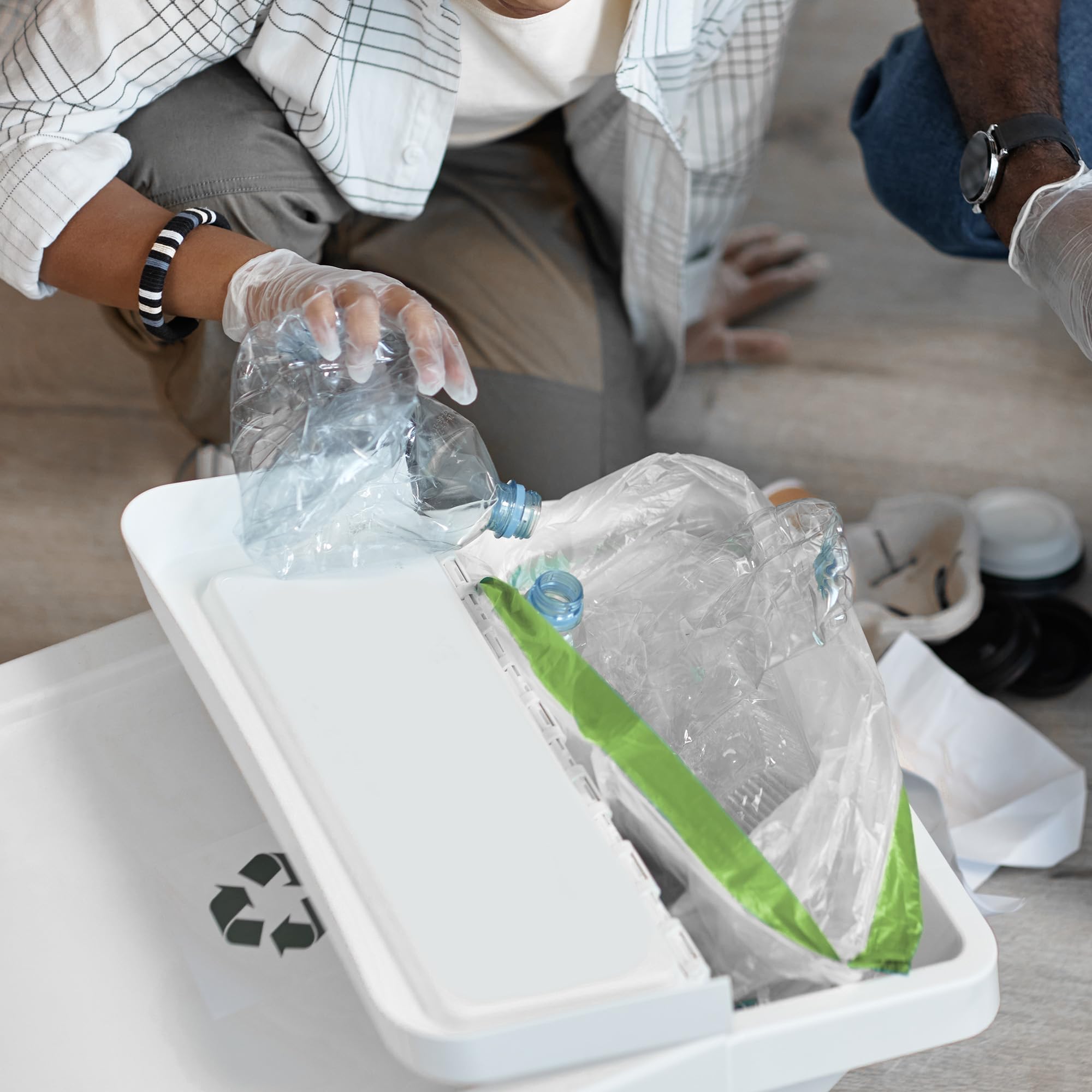 EcoBag 30L Kitchen Bin Liners - 40 Count Drawstring Bags | 25 Microns Thick | 98% Recycled Material 7