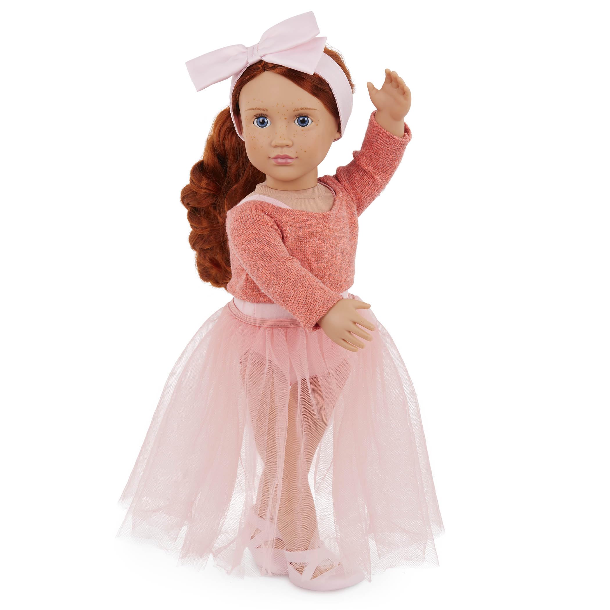 Our Generation 18-Inch Ballerina Doll with Blue Eyes & Red Hair - Aubrie 11