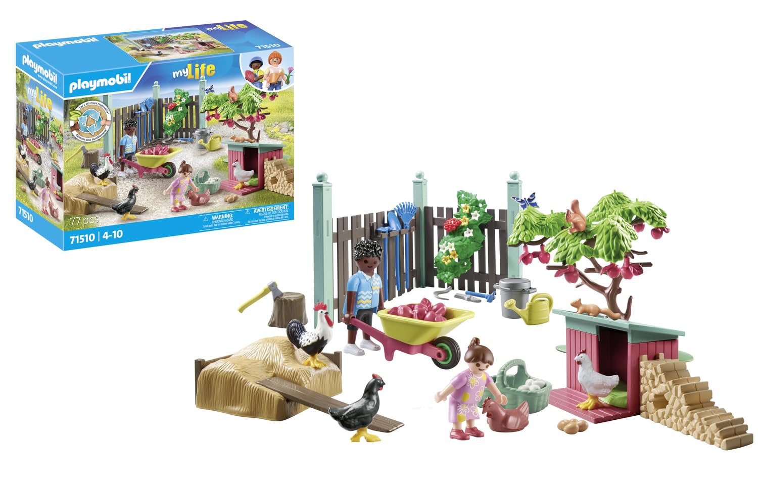 Playmobil Little Chicken Farm Playset - Ages 4+ | 77 Pieces | 2-4 Players