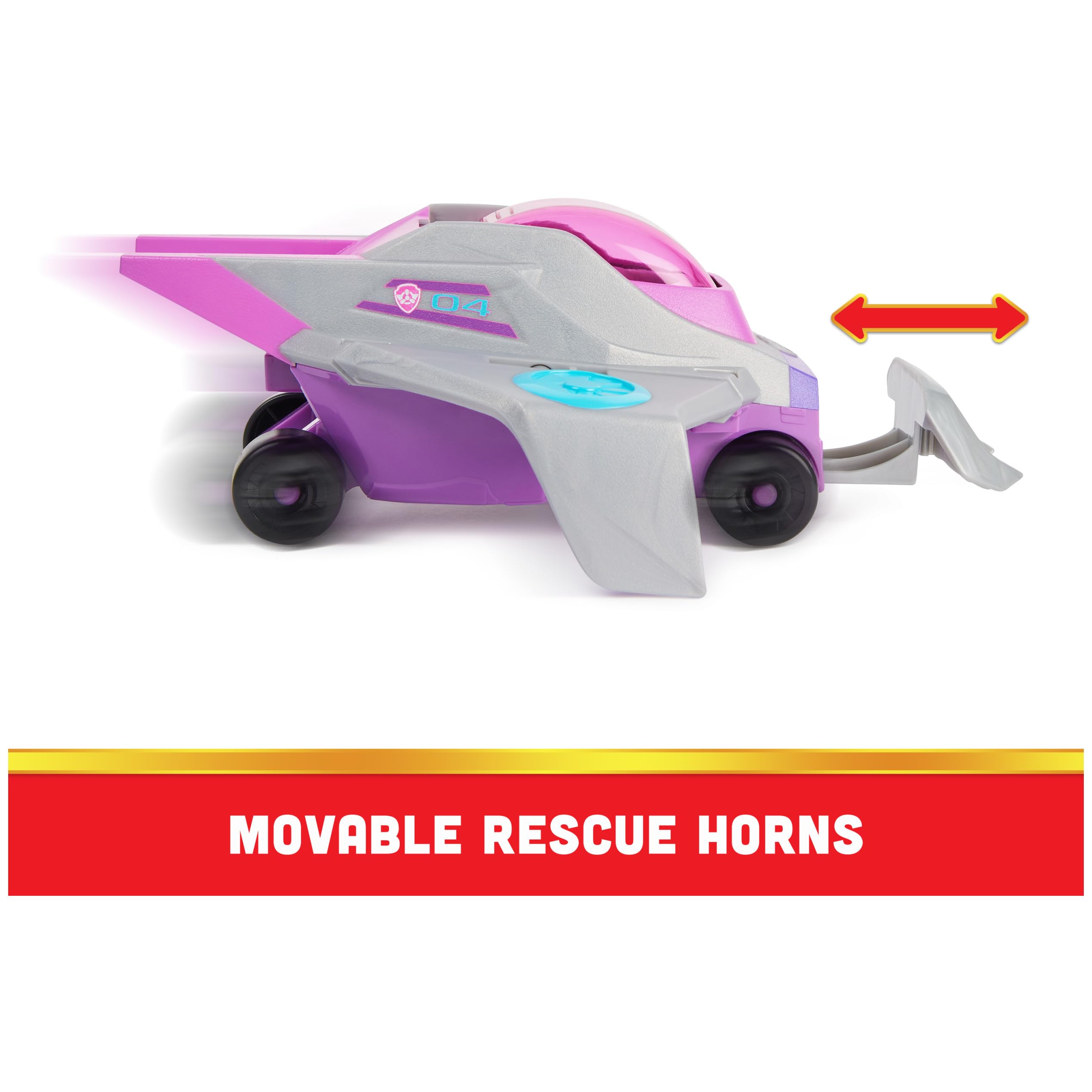 PAW Patrol Aqua Pups Skye Transforming Manta Ray Vehicle with Action Figure - Ages 3+