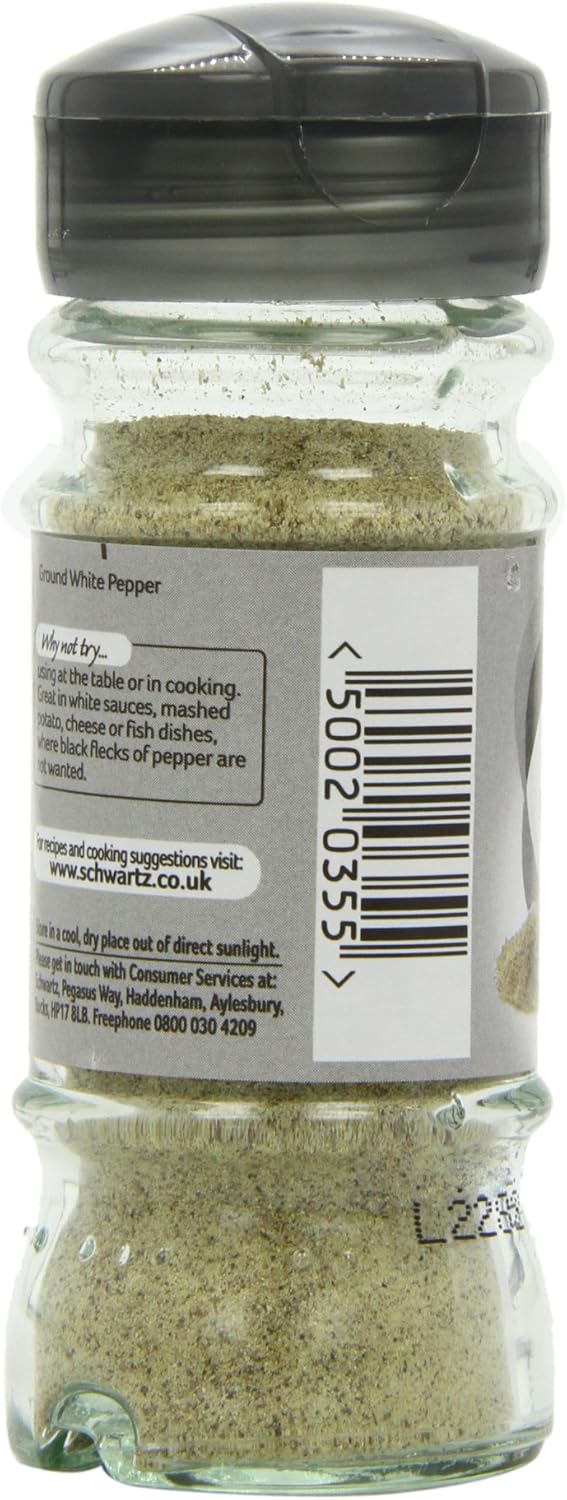 Schwartz - Ground White Pepper 34g, Pack of 6 7