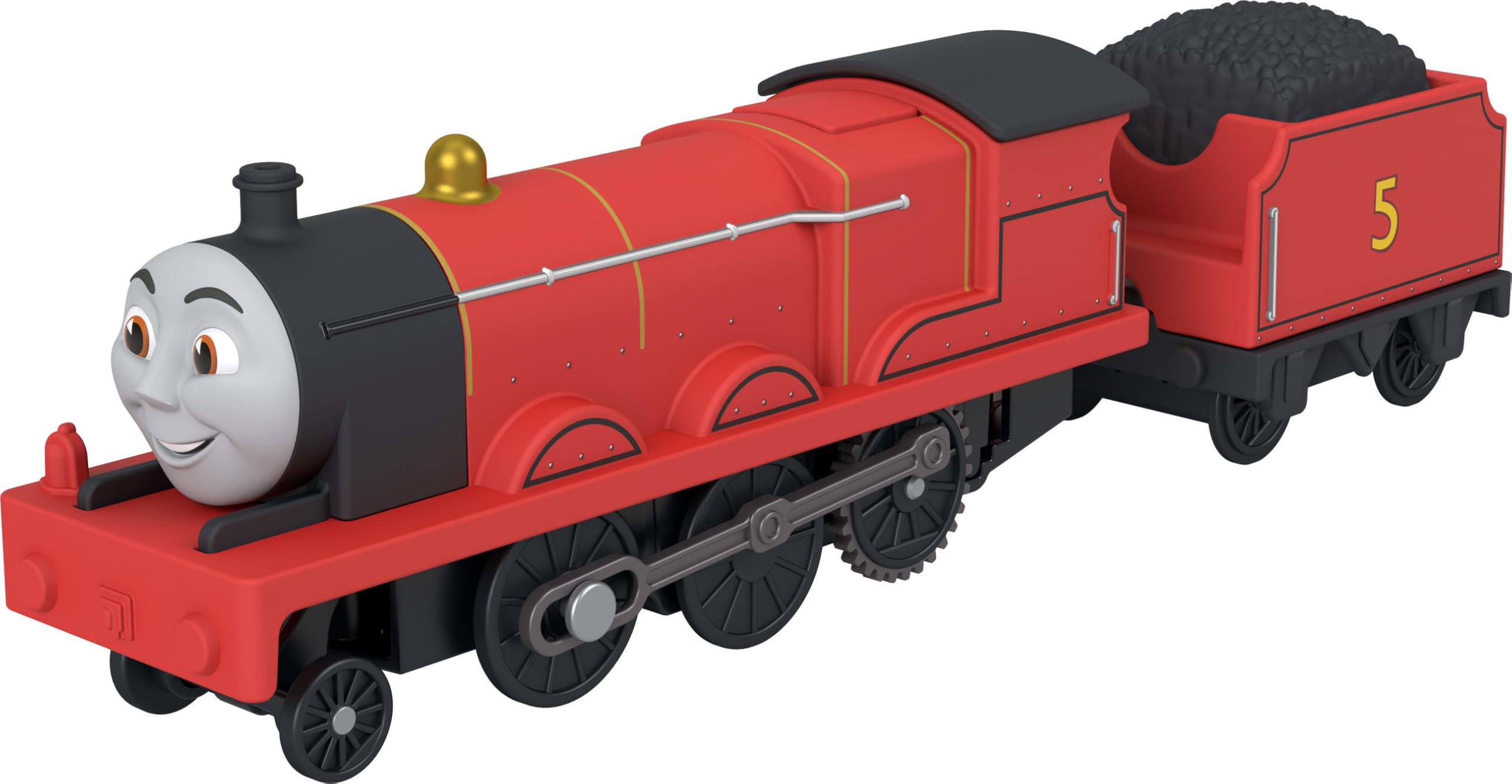 THOMAS & FRIENDS Motorized Toy Train - James Engine with Cargo Car | Battery-Powered | Ages 3+