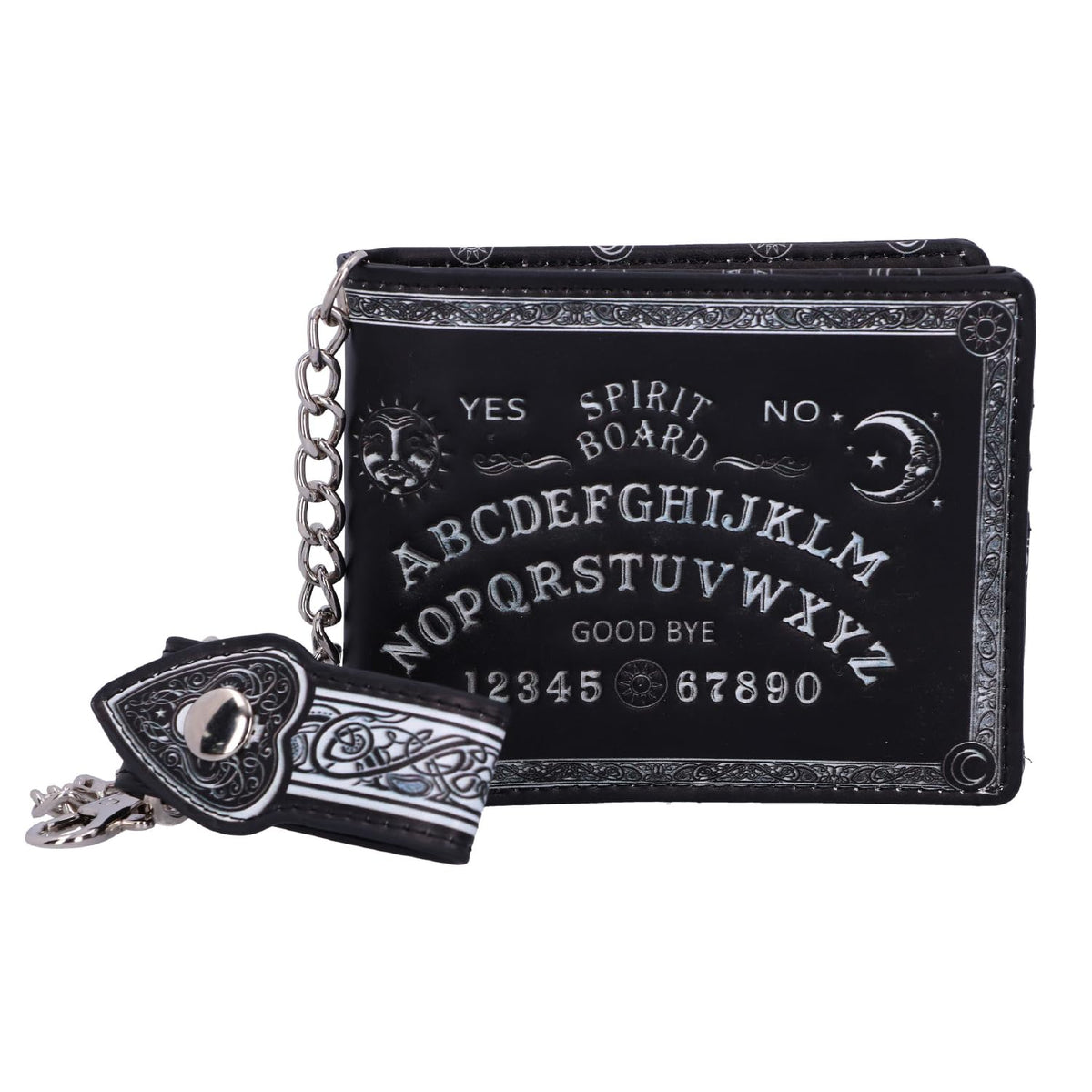 Nemesis Now Spirit Board Embossed Ouija Wallet - Black Faux Leather