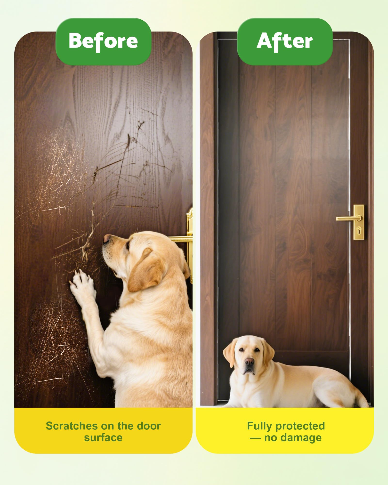 Gimars Cat Furniture Protector - Anti-Scratch Shield for Doors & Settees | 11.8" x 197" | Transparent Plastic 6