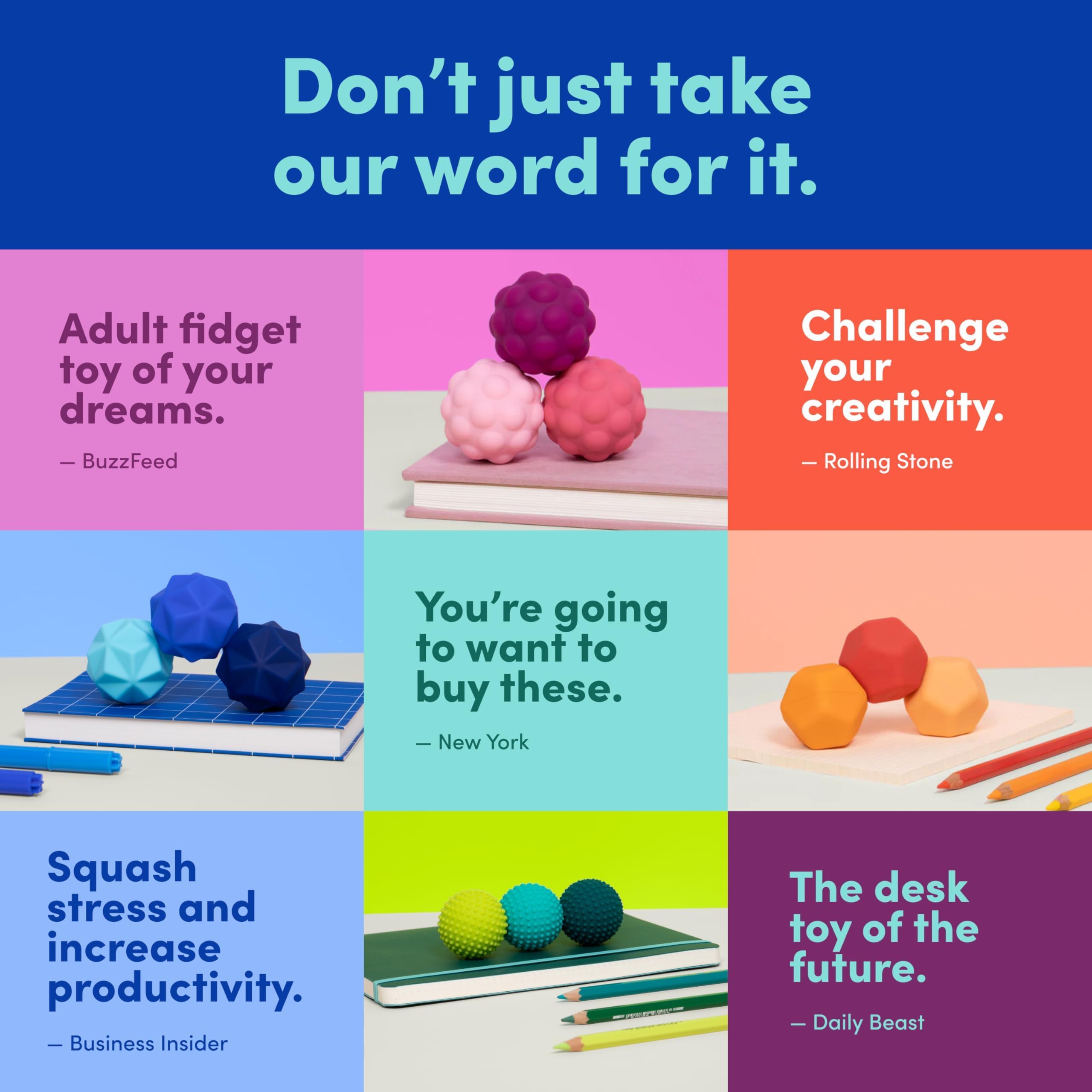 Speks Odds Soft Silicone Fidget Magnets - Silent Stress Relief Toy for Adults & Teens 4