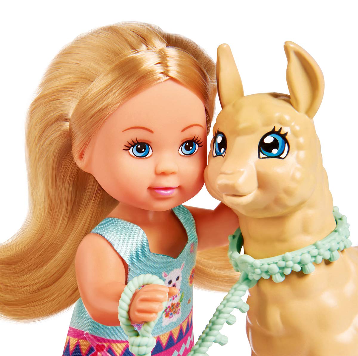 Simba Evi Love Doll with Alpaca and Lead - 12 cm, Ages 3+ 2