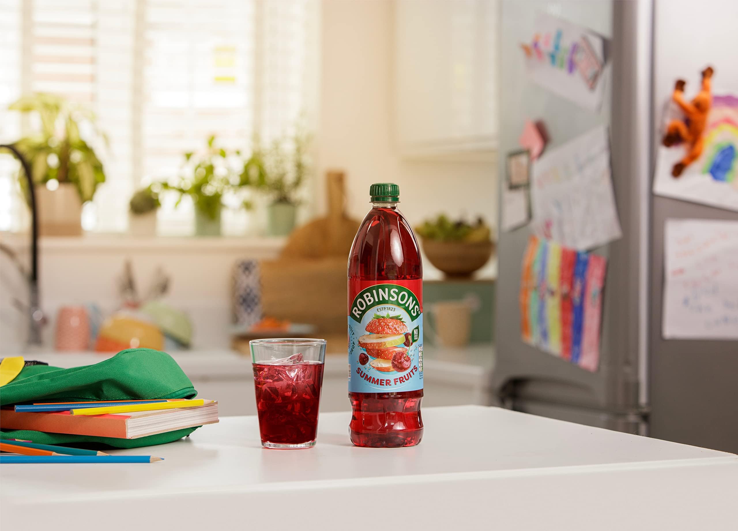 Robinsons Summer Fruits Squash Concentrate - No Added Sugar | Low Calorie | 1L 9