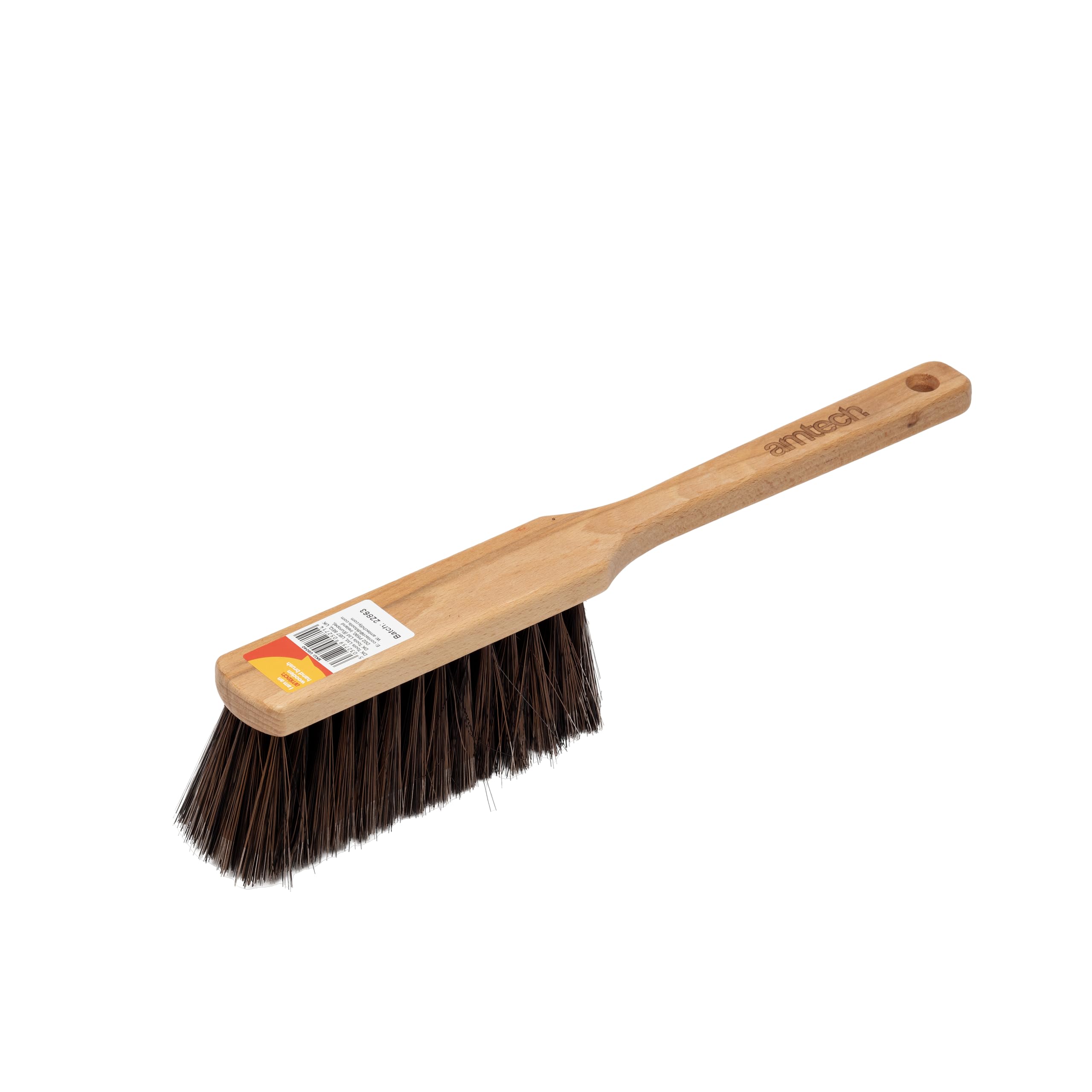 Amtech 360mm Wooden Hand Brush - Firm Bristles | Comfortable Grip | Indoor Cleaning 1