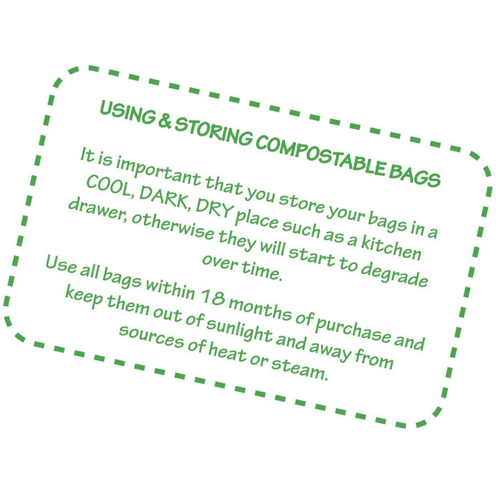 All-Green 30 Litre Compostable Bags - 40 Pack for Kerbside Caddy Food Waste Recycling