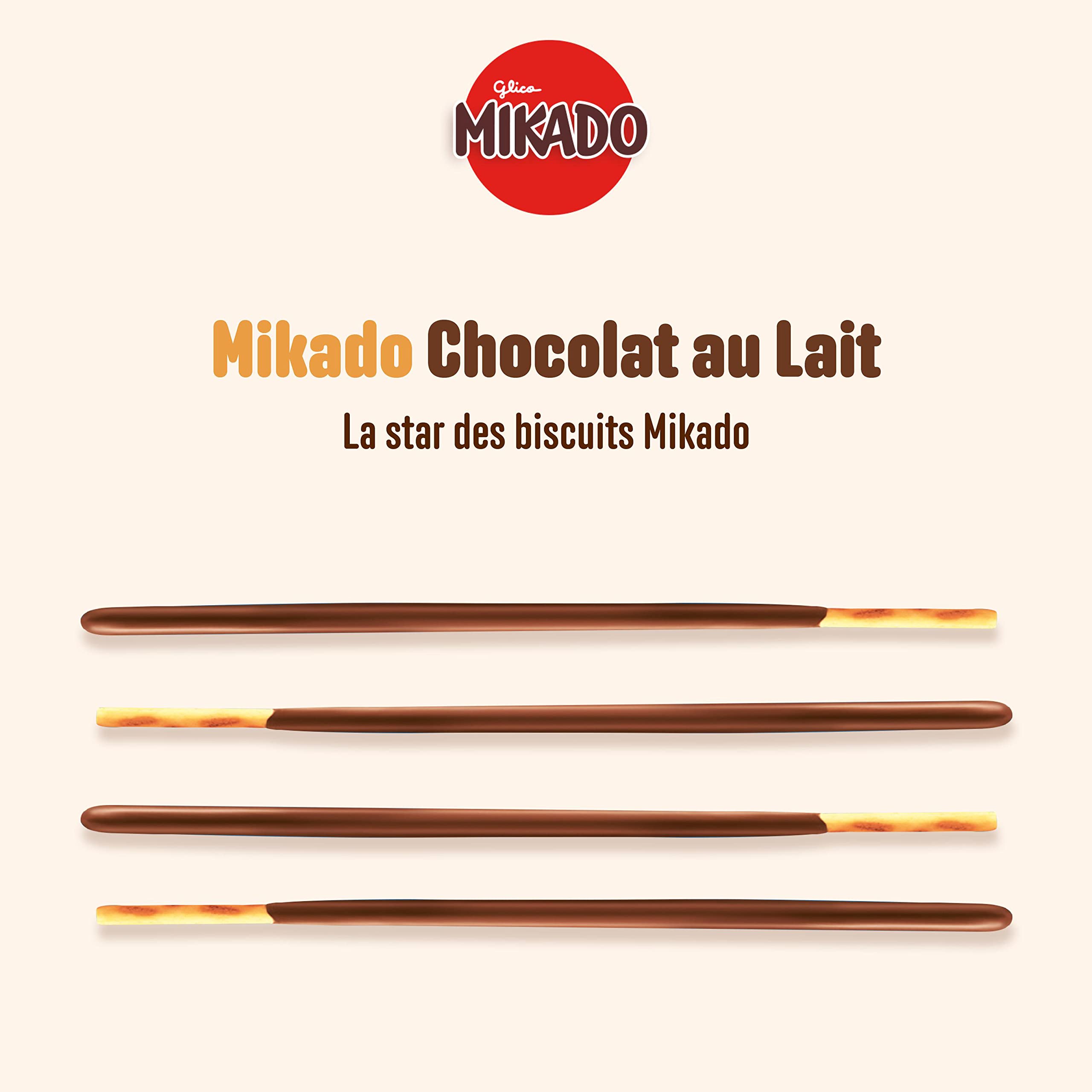 Mikado - LU Mikado Milk Chocolate Sticks, Classic French Biscuit Snacks Coated in Smooth Milk Chocolate 4