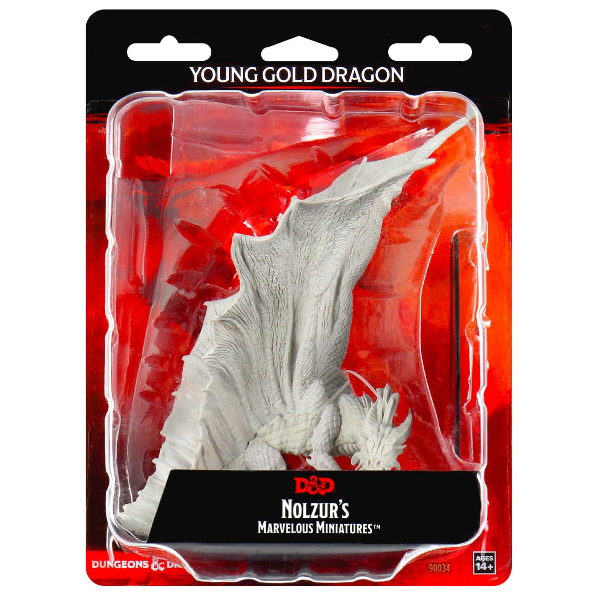 WizKids Dungeons & Dragons Young Gold Dragon - Unpainted Miniature | Ages 12+ | 60 Minutes Playing Time 1