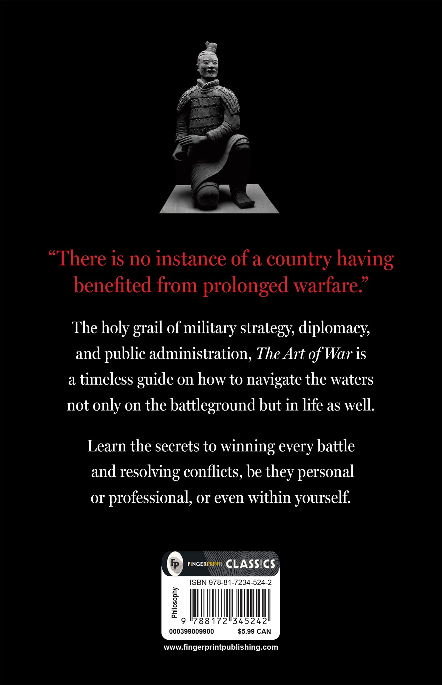 FINGERPRINT The Art of War by Sun Tzu | Essential Military Strategy Paperback 2