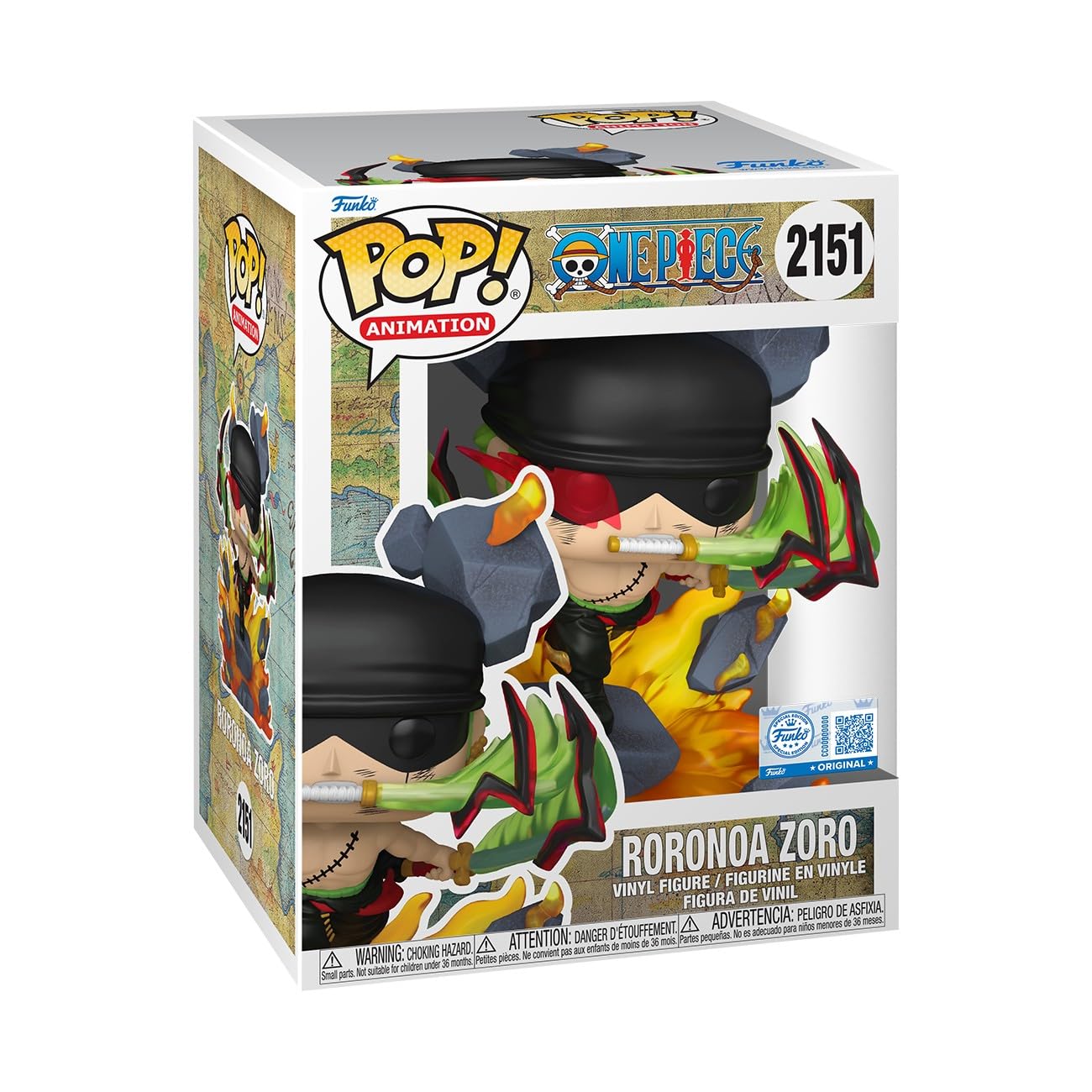 Funko Pop! Roronoa Zoro King of Hell Vinyl Figure - Amazon Exclusive | 3.75 in | Vinyl