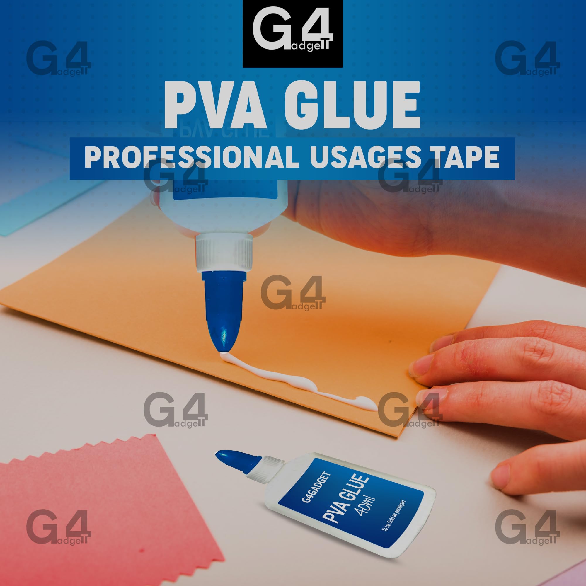 G4GADGET PVA Glue Multi-Purpose Adhesive - 4 Pack, 40ml Each Bottle (160ml Total) 6