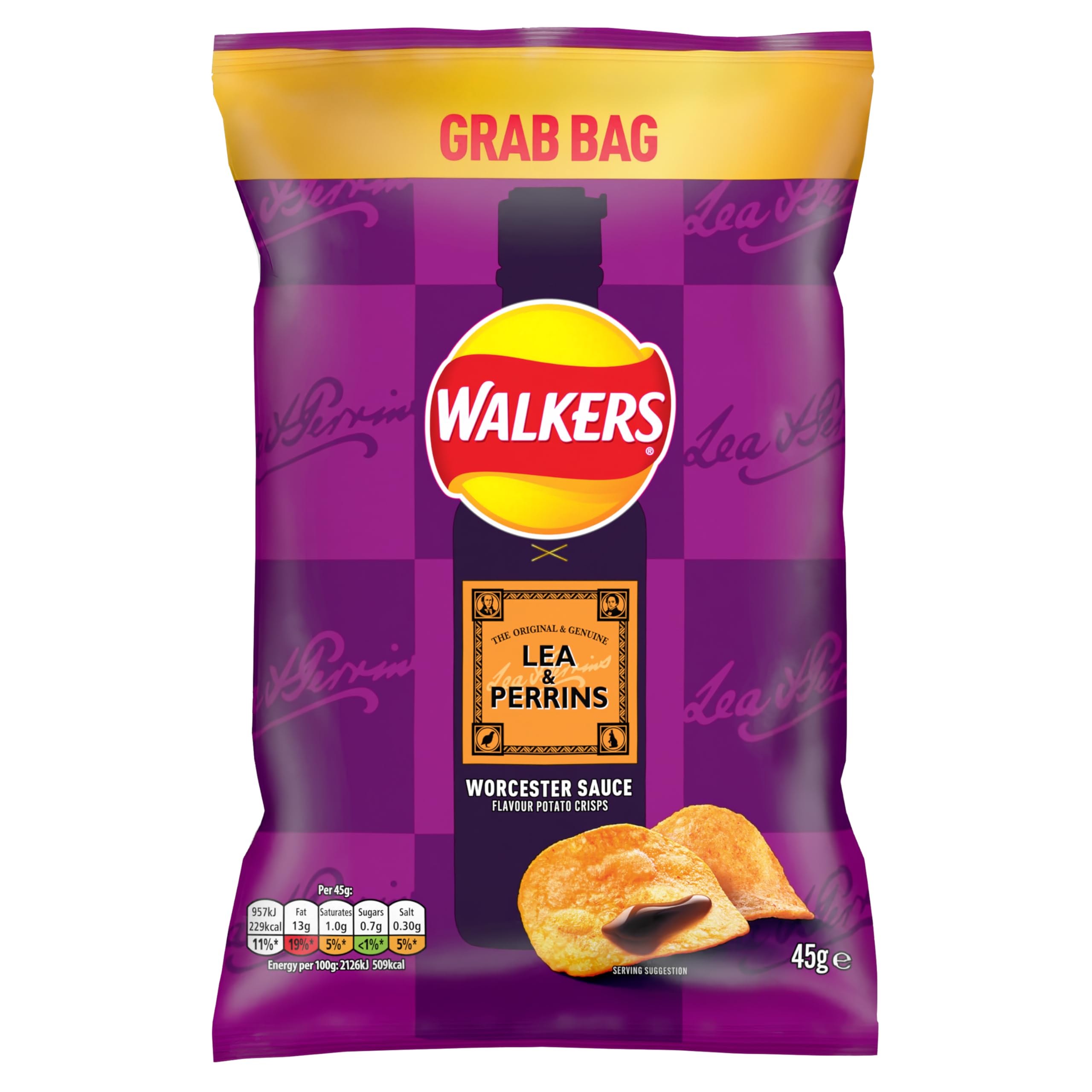 Walkers Worcester Sauce Crisps Multipack - 32 Count 1