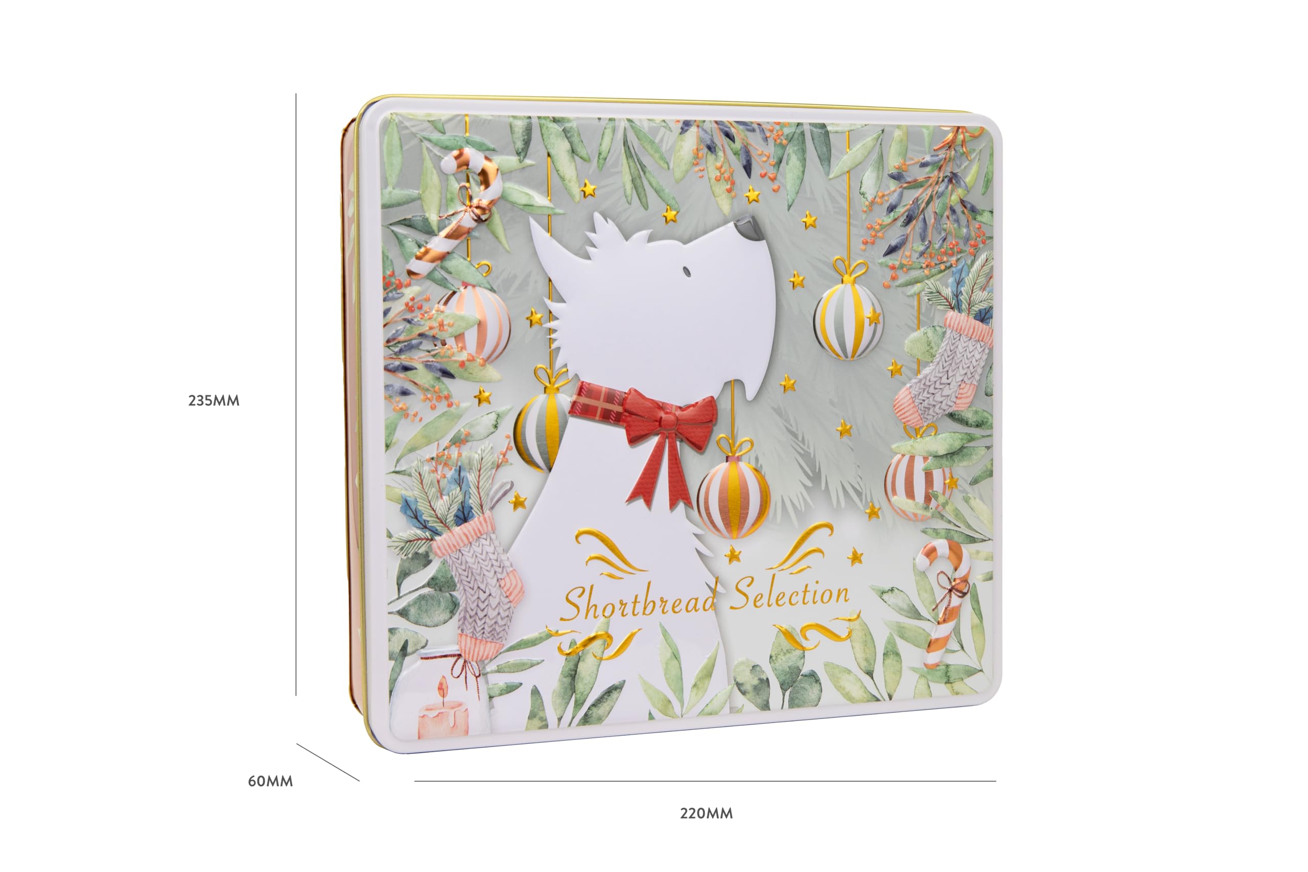 The Silver Crane Co. - Scottie Dog Biscuits Tin Traditional Scottish Shortbread Gift Set