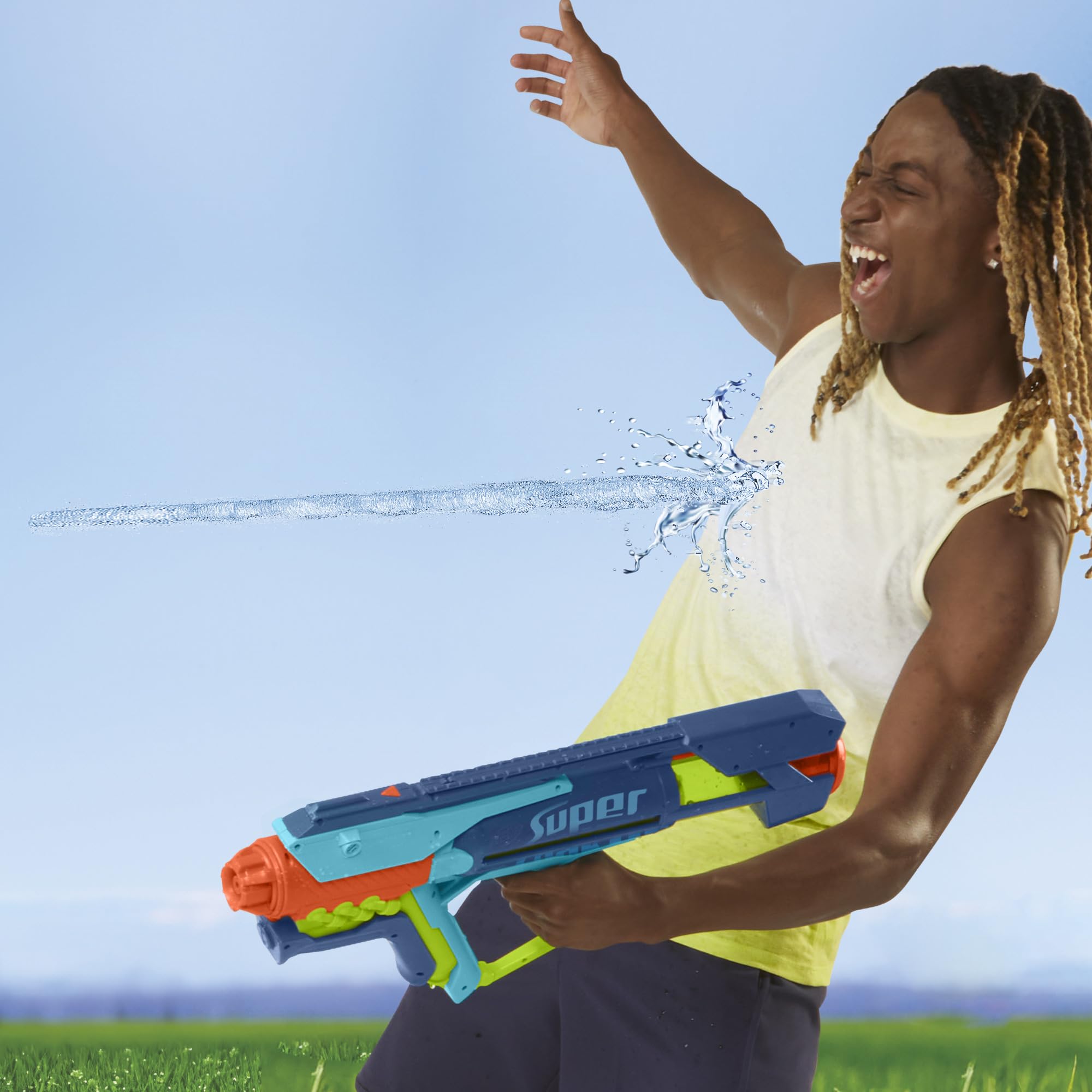 Nerf Super Soaker Power Drench Water Blaster - Easy Fill Station, Pulse Bursts | Ages 8+ 8