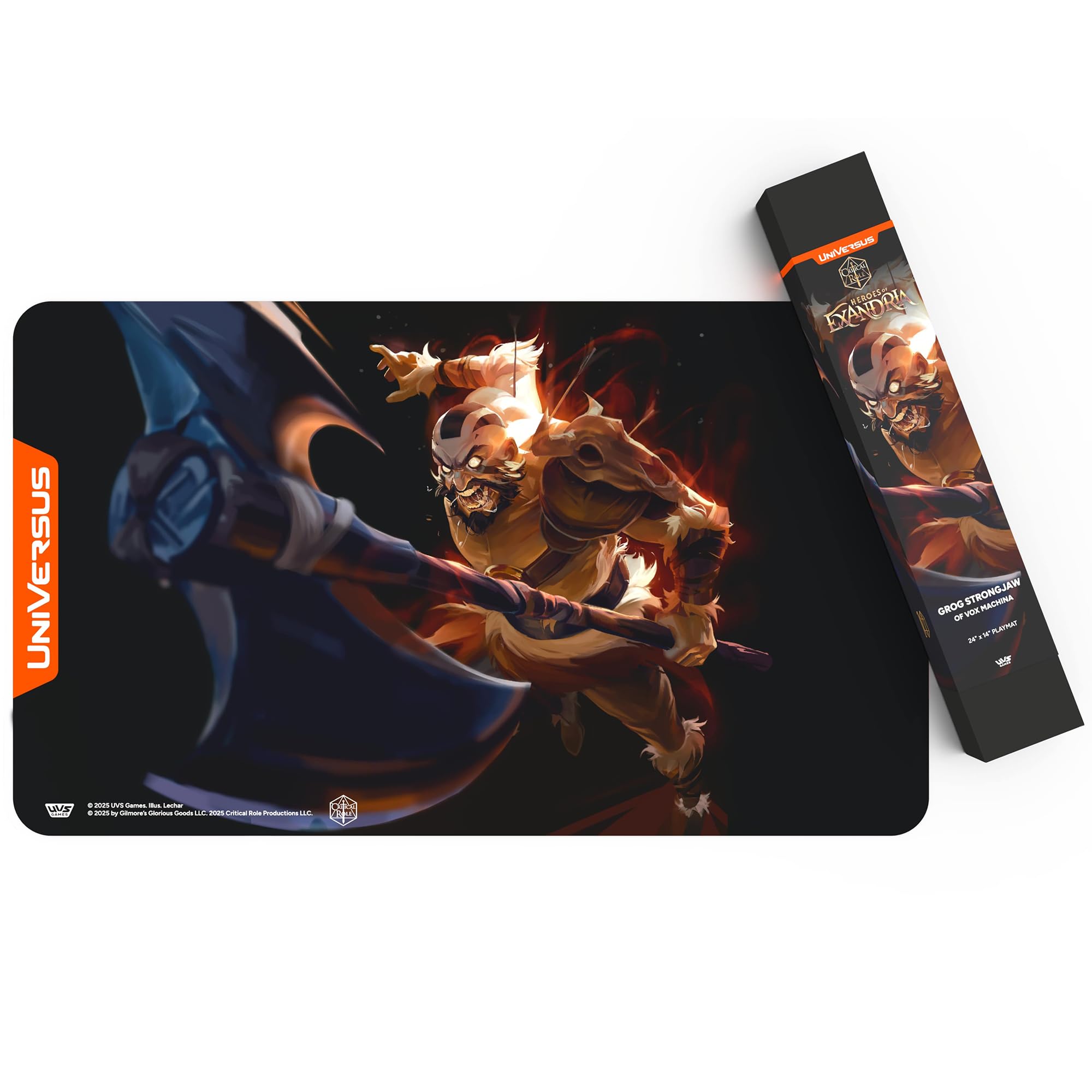 UniVersus Critical Role: Heroes of Exandria Grog Strongjaw Playmat 24 x 14 Inches 7