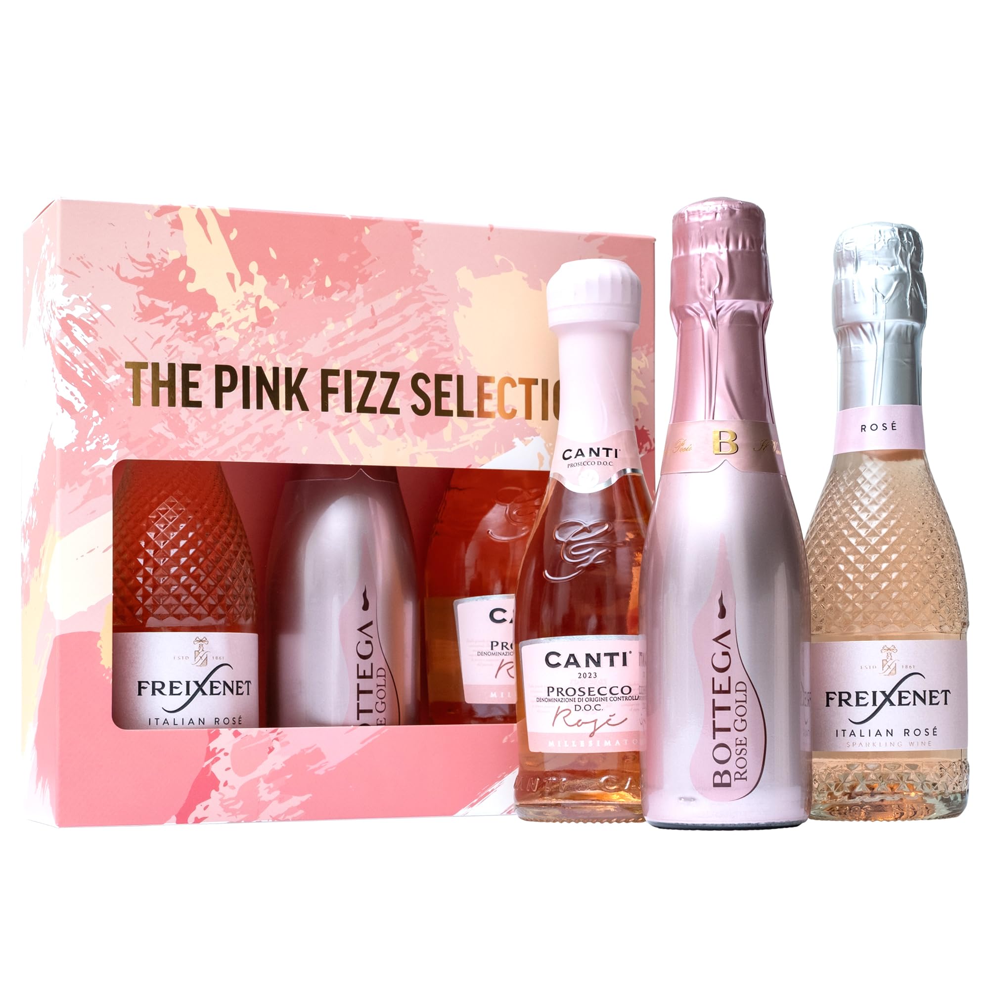 Freixenet, Bottega, Canti - Pink Fizz Prosecco Gift Set (3 x 750ml) 10