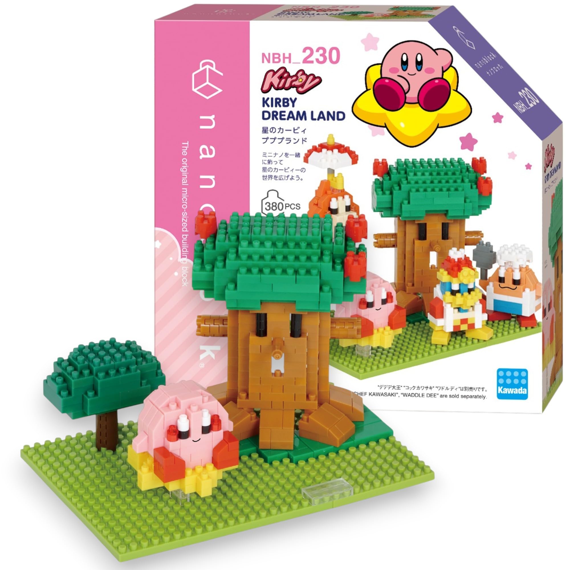 nanoblock NBH230 Kirby's Dream Land Micro Building Set | Intermediate Difficulty | Approx. 400 Pcs