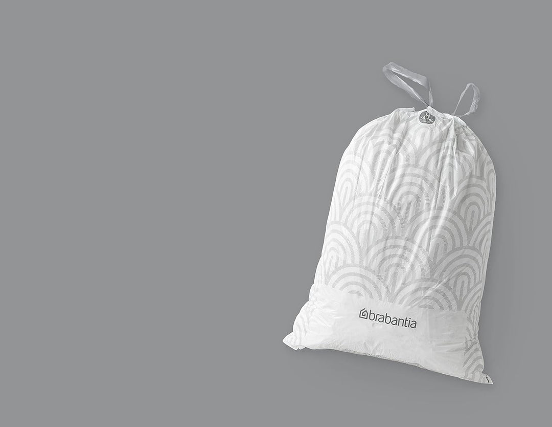 Brabantia - PerfectFit Bin Liners (Size H/50-60 Litre) Thick Plastic Trash Bags
