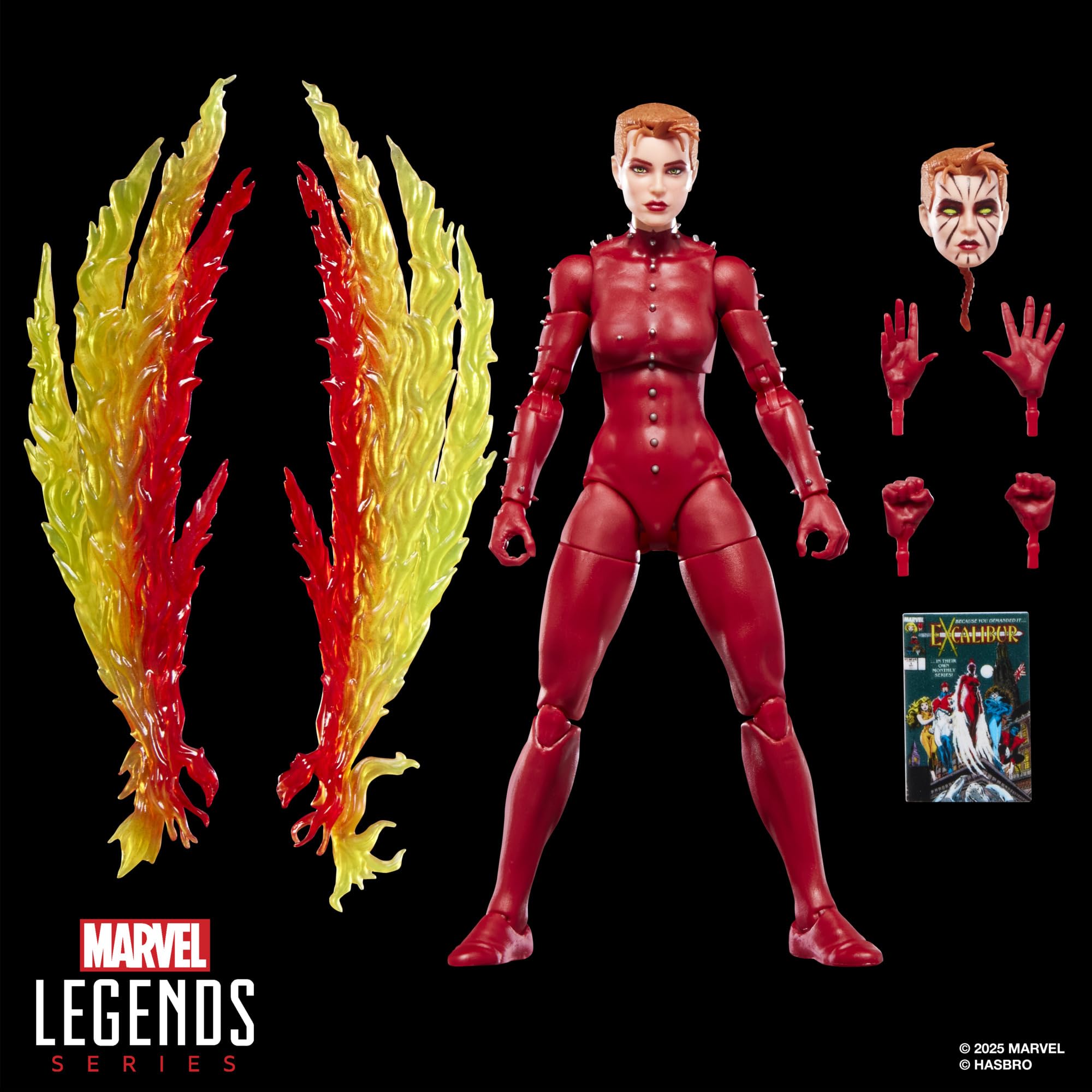 Marvel Legends Series Phoenix (Rachel Summers) X-Men Action Figure - 6-Inch Collectible with Comic Accessories 11