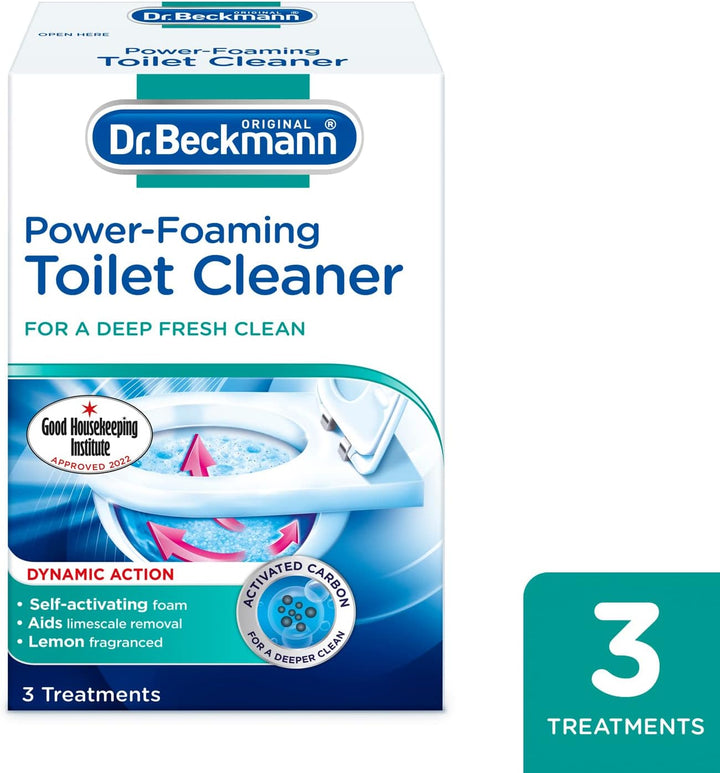 Dr. Beckmann - Power-Foaming Toilet Cleaner, Activated Carbon Formula, 100g (3 Count)