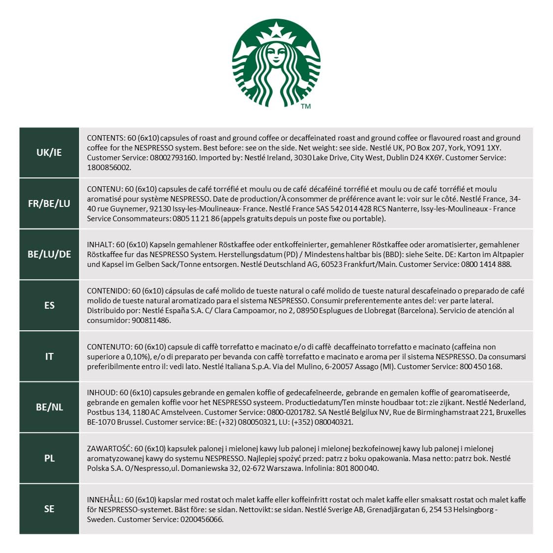 STARBUCKS - Creamy Vanilla Flavoured Coffee by Nespresso, Blonde Roast, 100% Arabica Coffee Pods 4
