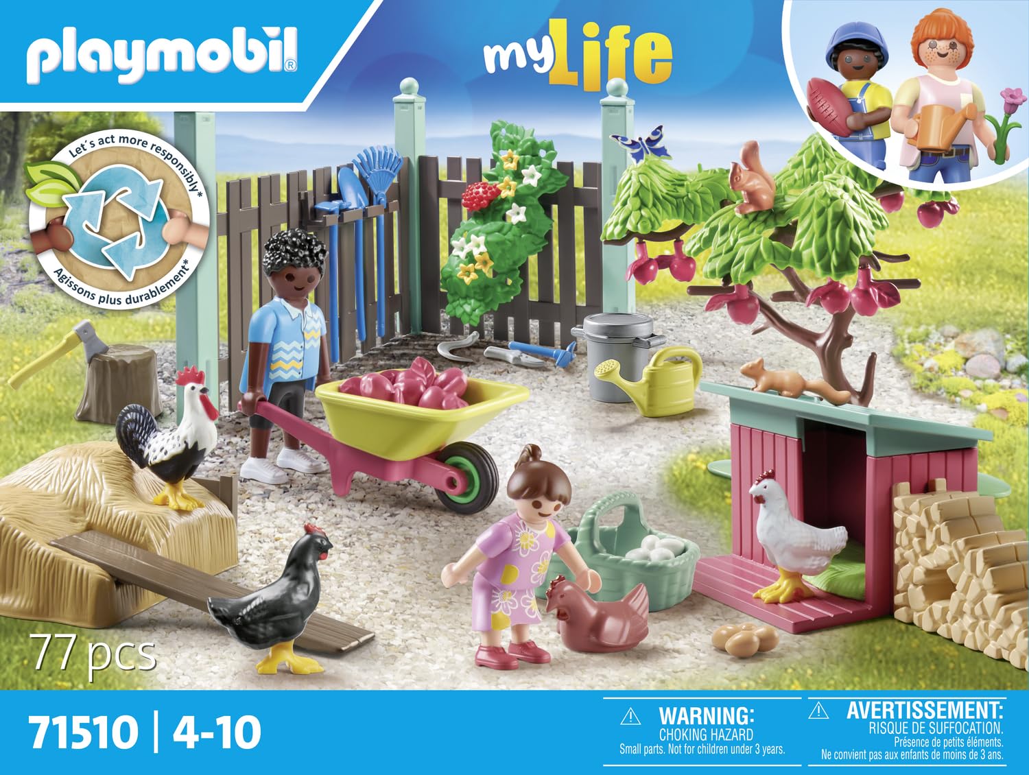 Playmobil Little Chicken Farm Playset - Ages 4+ | 77 Pieces | 2-4 Players 4