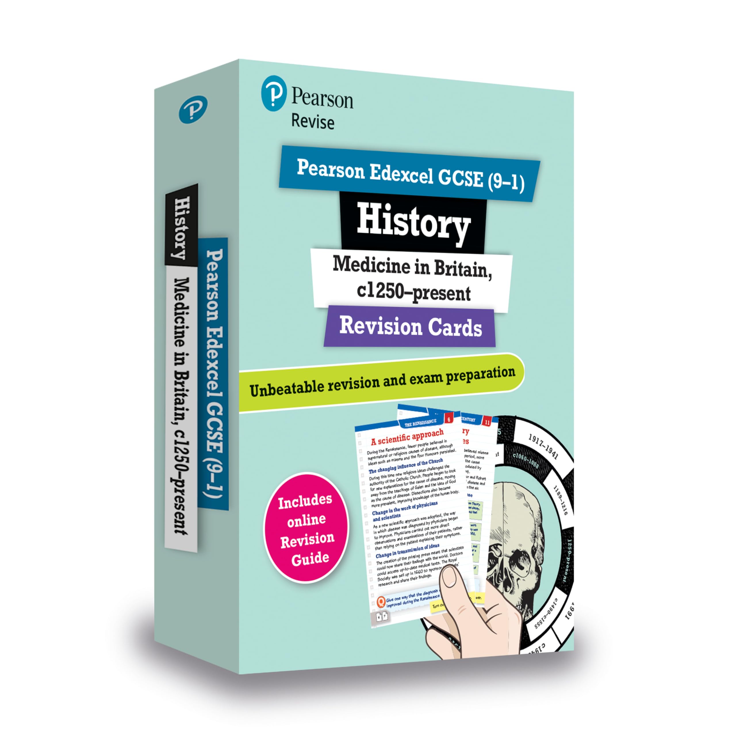 PEARSON EDUCATION REVISE Edexcel GCSE (9-1) History Medicine in Britain Revision Cards | 2021-2022 Exams 1