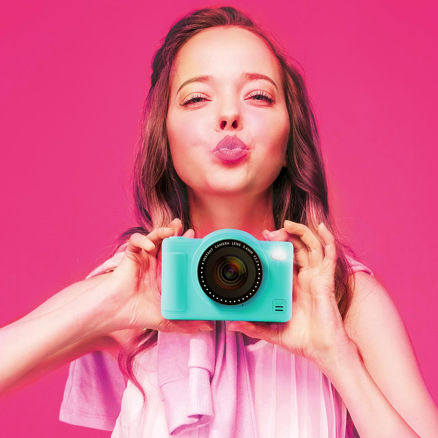 Photo Creator Pop Colour Camera Green - 32MP Kids Digital Camera with 2.4" Screen & 8GB Card 4